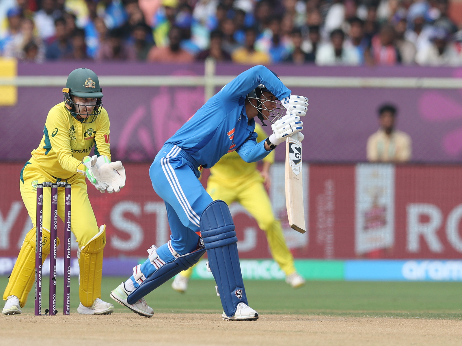 Smriti Mandhana in action. (Photo: @BCCIWomen X)