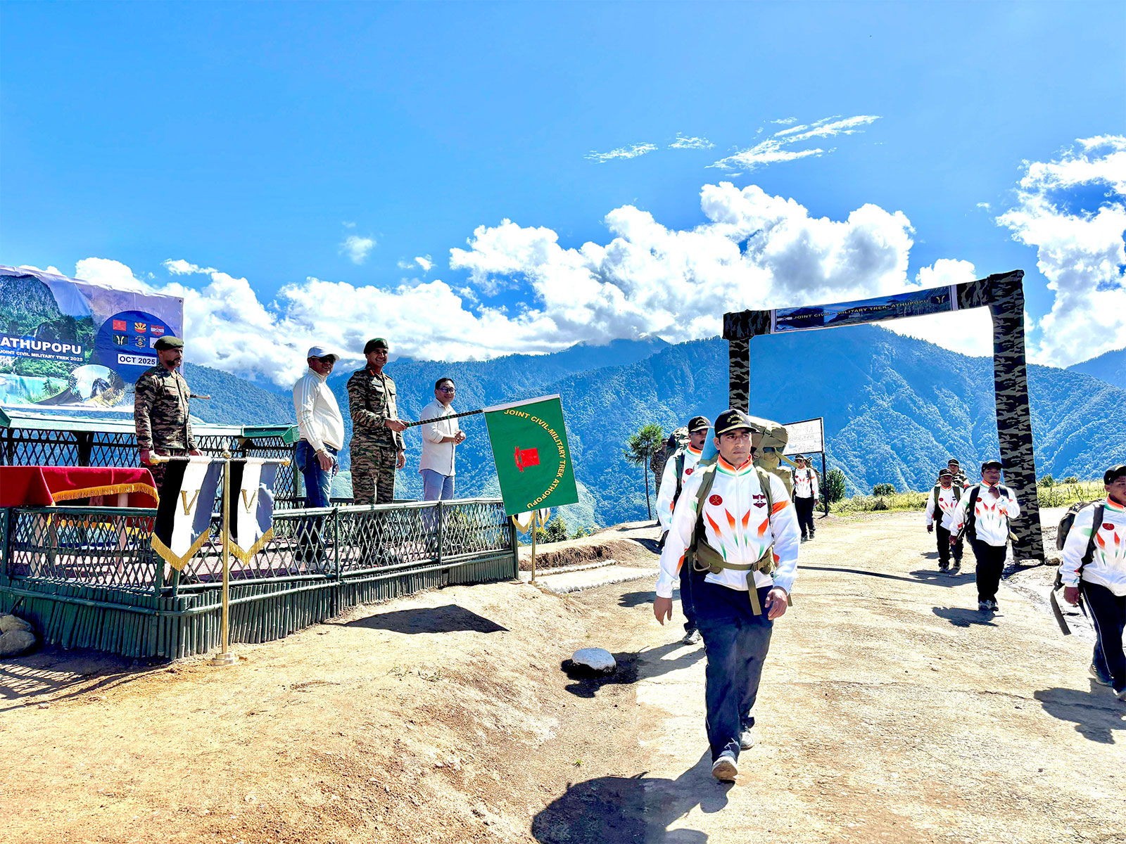 Indian Army flags off joint civil-military trek to sacred site near Indo-China border (Photo/Indian Army) Indian Army flags off joint civil-military trek to sacred site near Indo-China border (Photo/Indian Army)