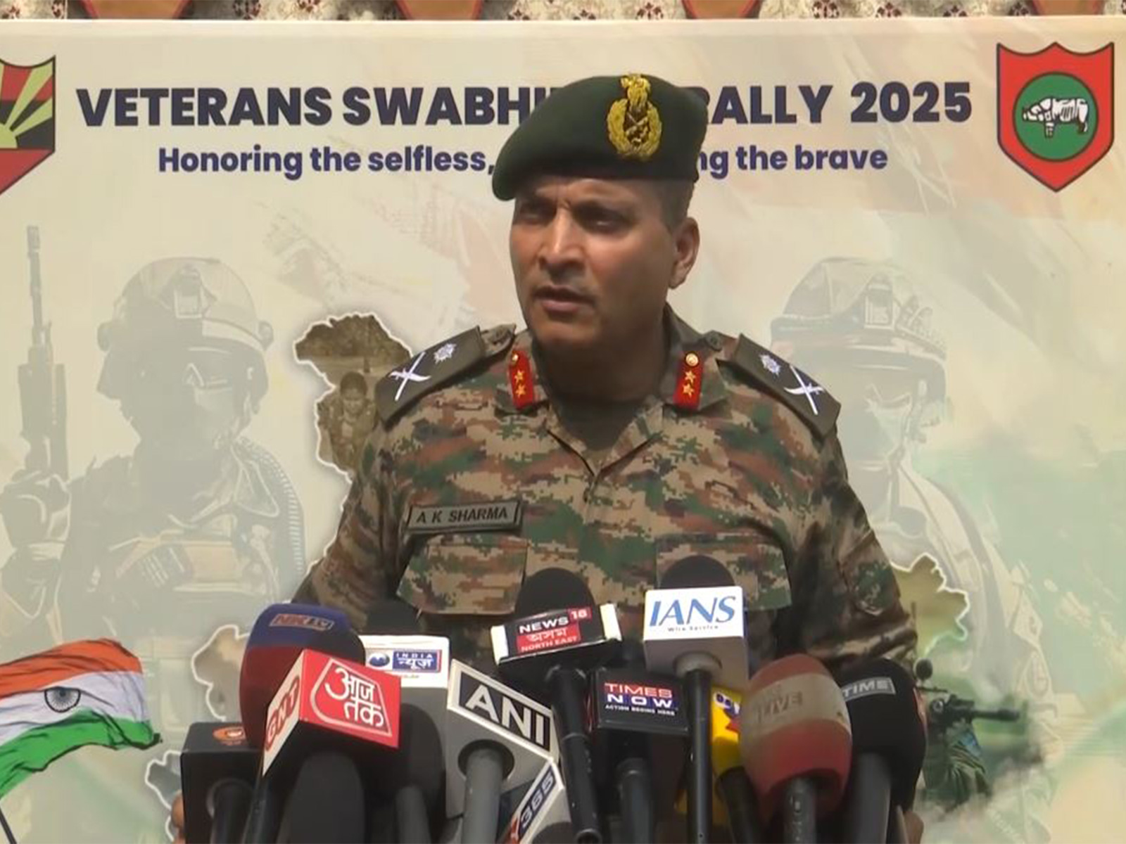 Major General AK Sharma, VSM, GOC of 51 Sub Area (Photo/ANI)
