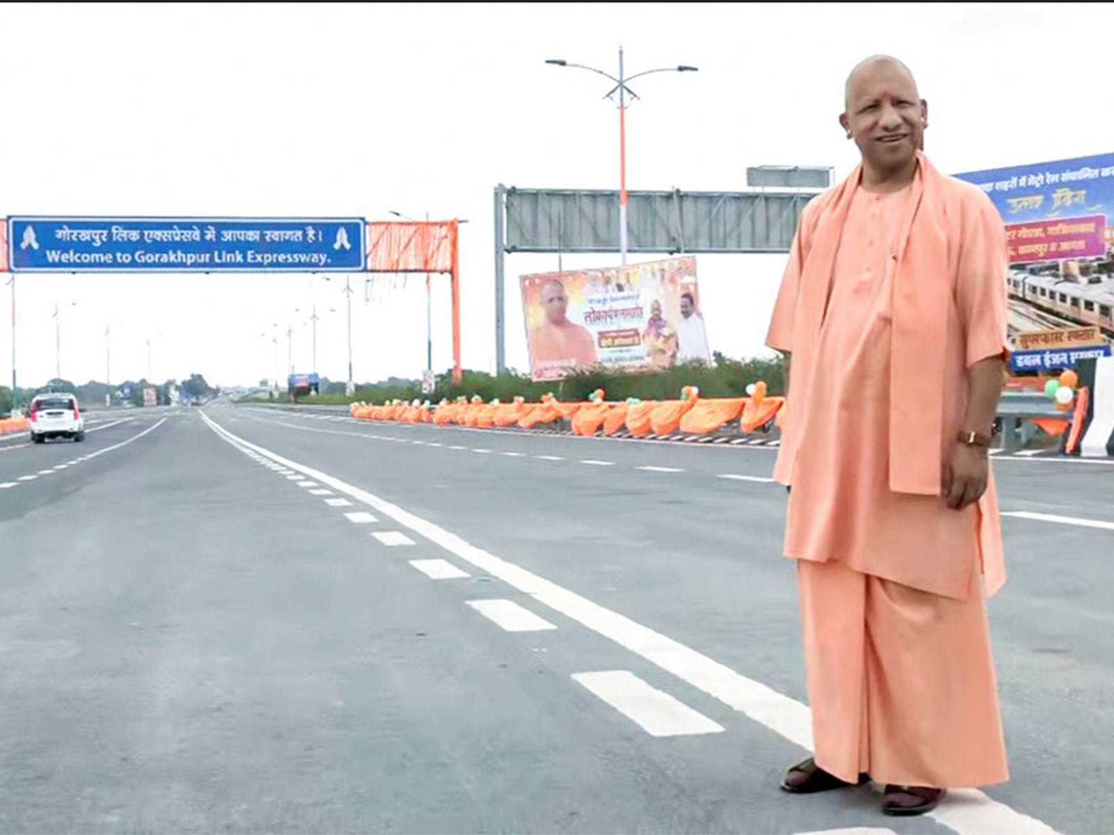 UP CM Yogi Adityanath at Gorakhpur Link Expressway (File Photo/ANI) 