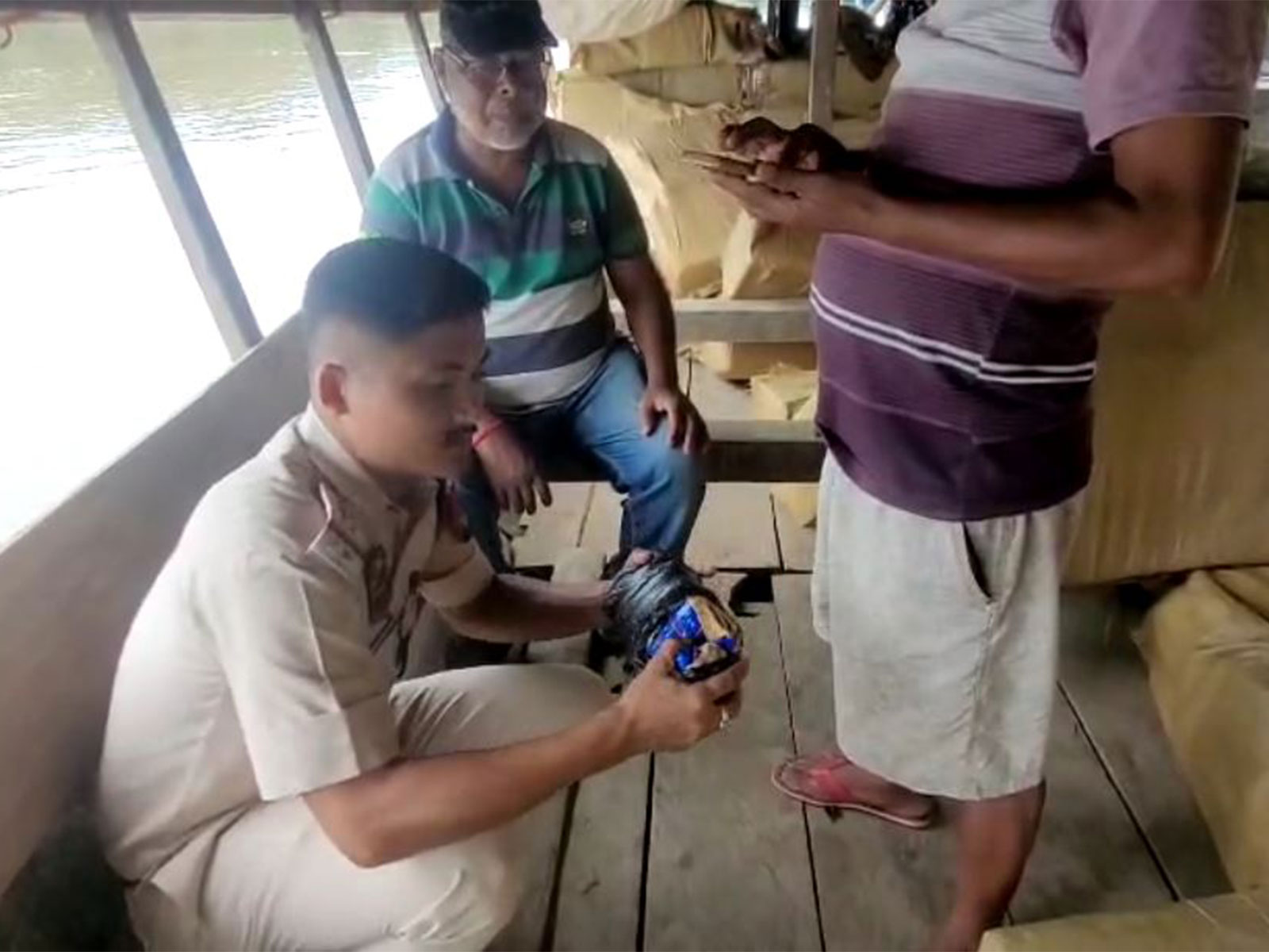 Assam Police personnel during the operation (Photo: Assam police)
