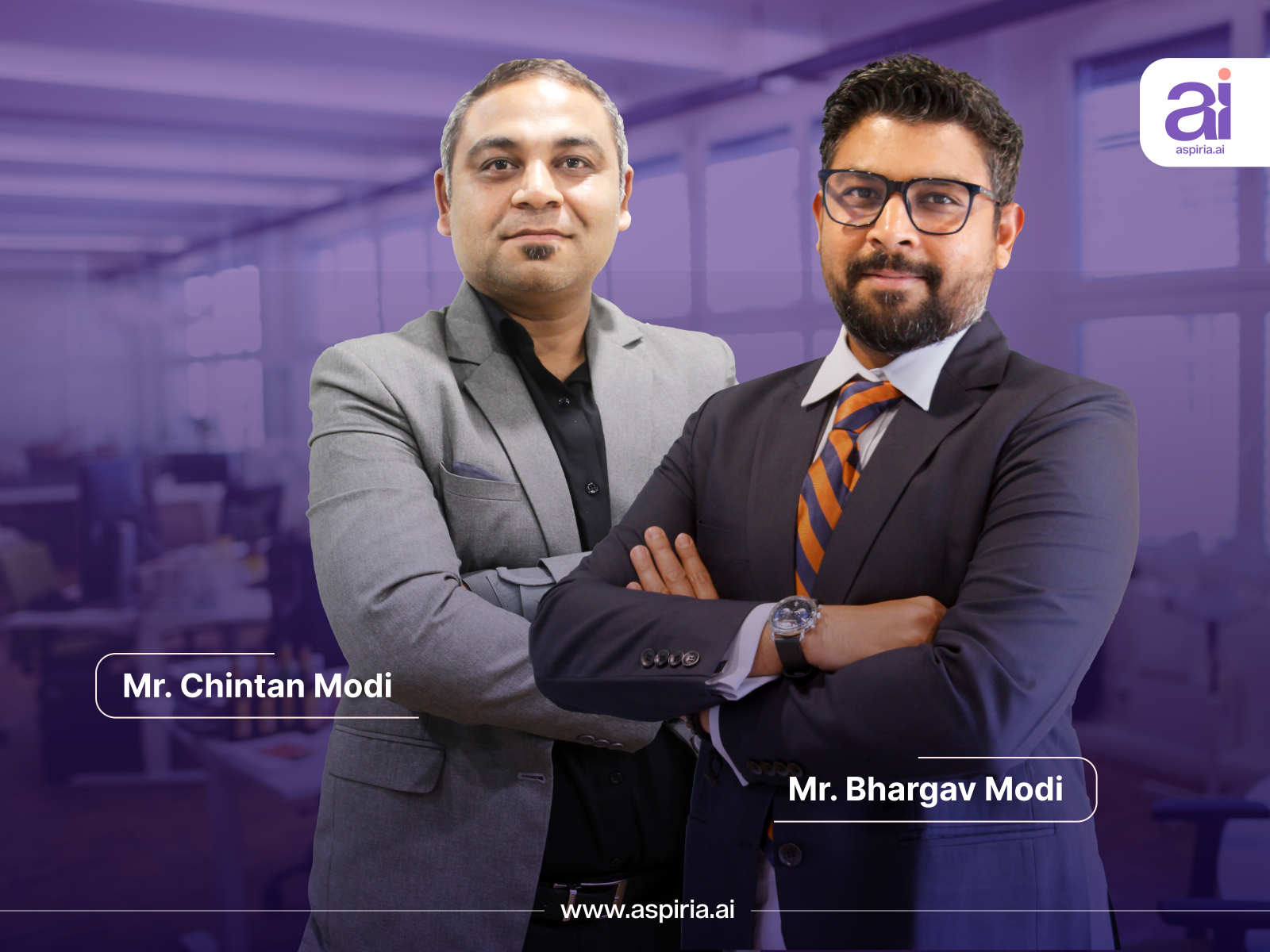 Chintan Modi, MD & Bhargav Modi, Business Director of Edugo Abroad launched Aspiria.ai - AI-Powered Platform For Studying In Europe, The UK, & Dubai