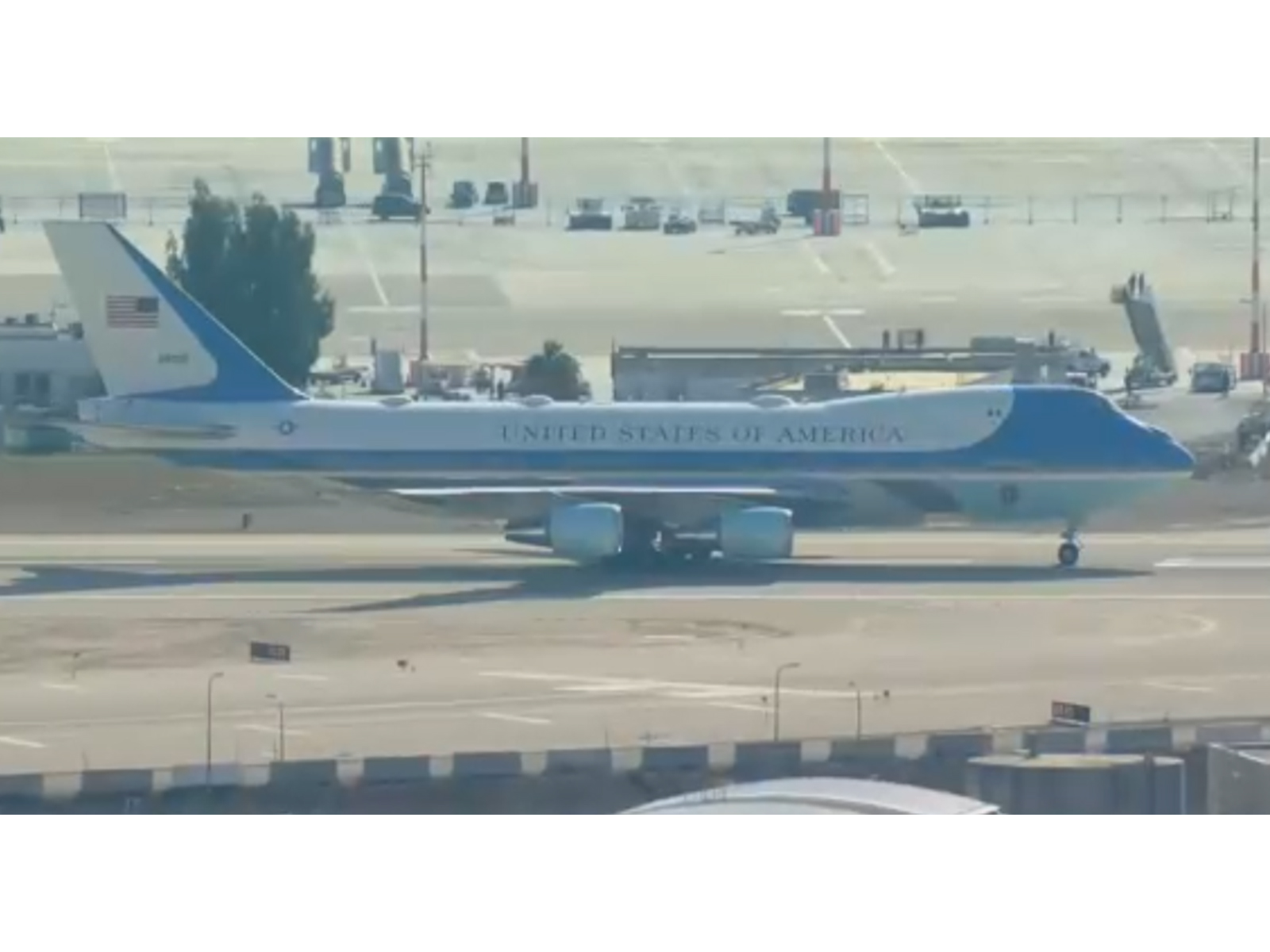 Air Force One touches down in Israel (Photo/Reuters)
