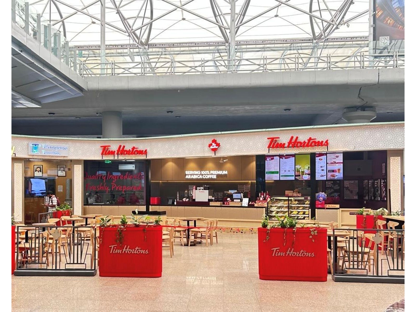 Tim Hortons® continues India expansion, now also at Hyderabad Airport Arrivals!