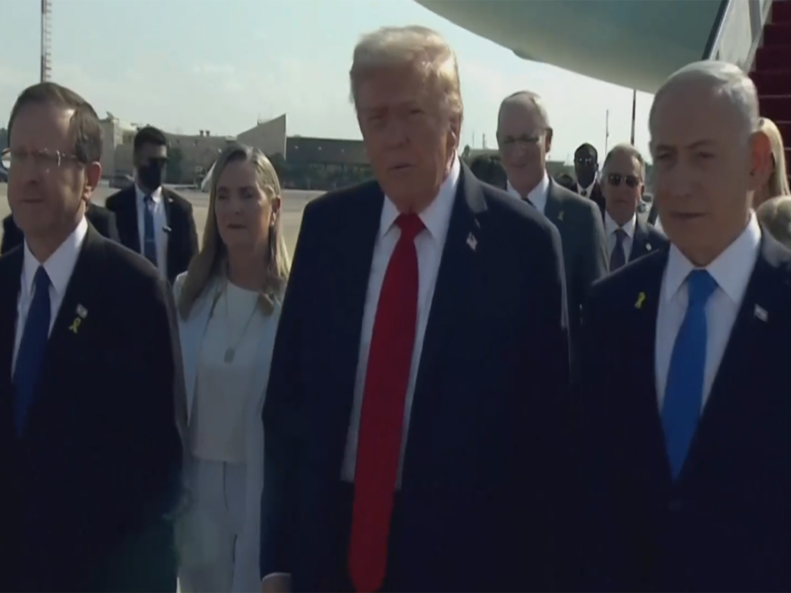 US President Donald Trump with Israeli PM and President (Photo/ US Government)