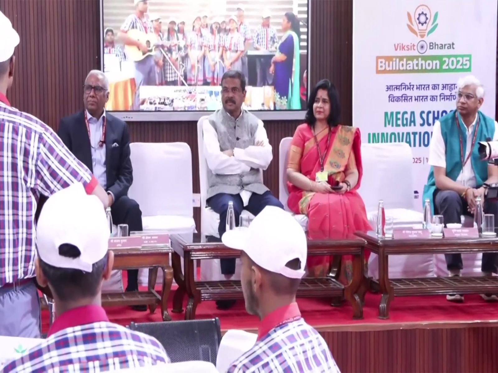 Union Education Minister Dharmendra Pradhan inaugurates Building Bharat Buildathon 2025 in Delhi(Photo/ANI)