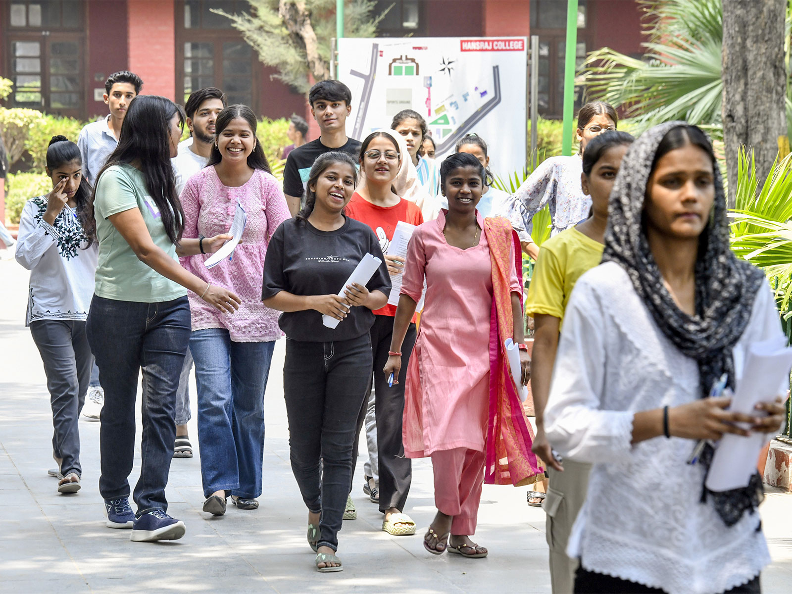 Students at Delhi University (File Photo/ANI)
