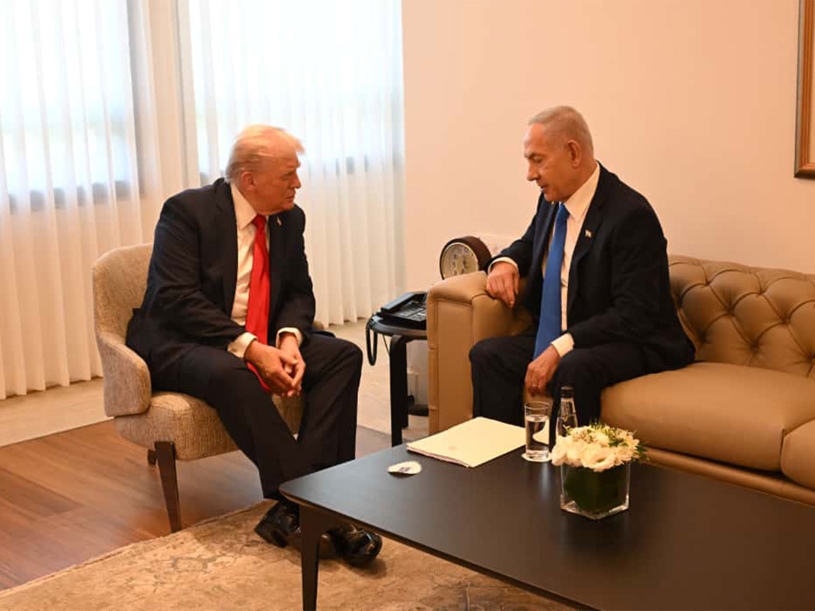Israeli PM Benjamin Netanyahu with US President Trump at the Knesset (Photo/ X@IsraeliPM)