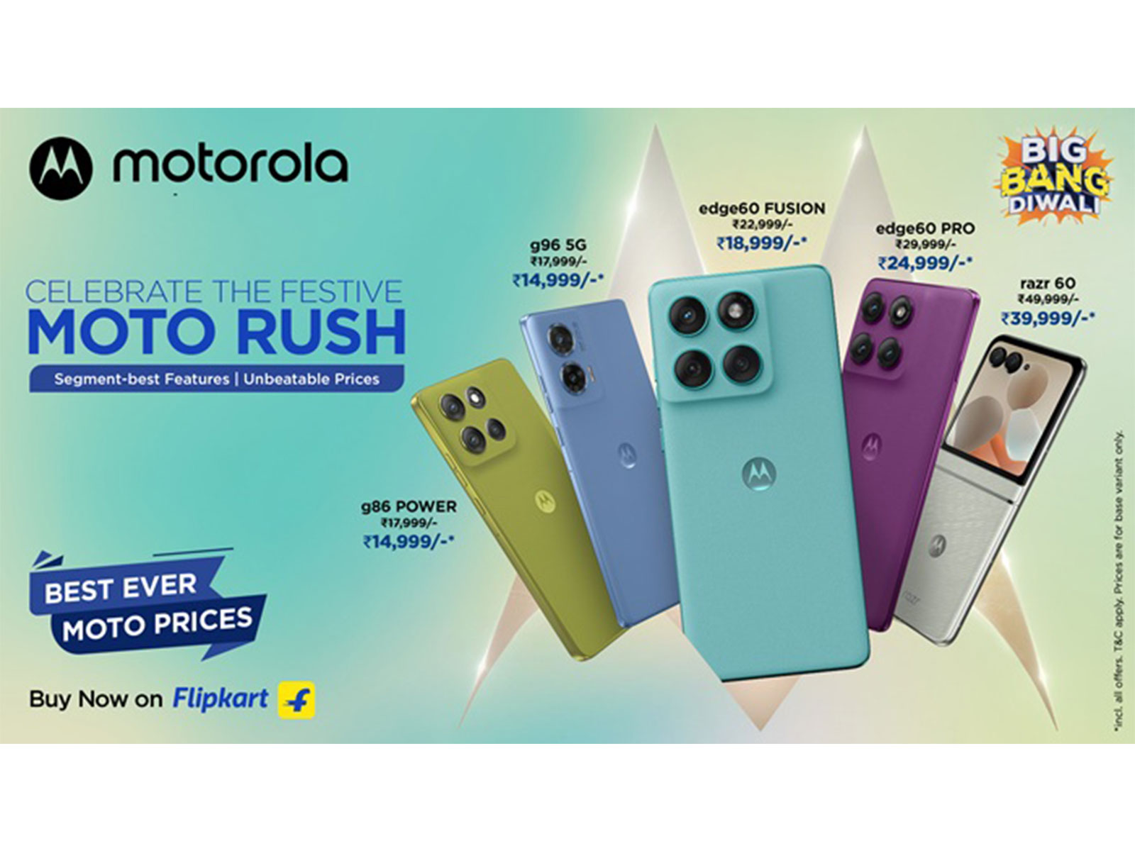Motorola Big Bang Diwali Sale on Flipkart