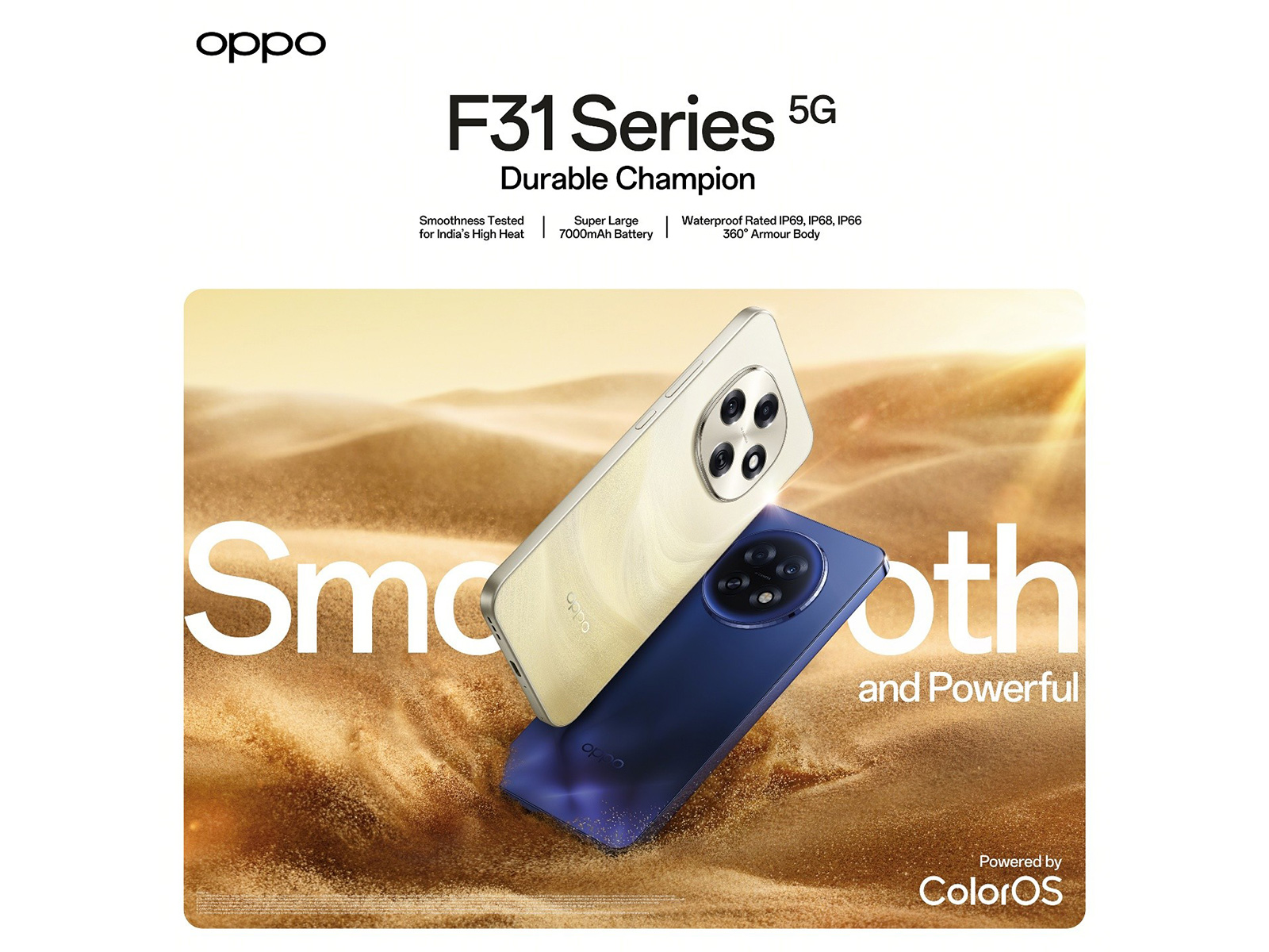 The best of gold with OPPO, buy OPPO F31 Pro Desert Gold and Reno14 Diwali Edition this Dhanteras