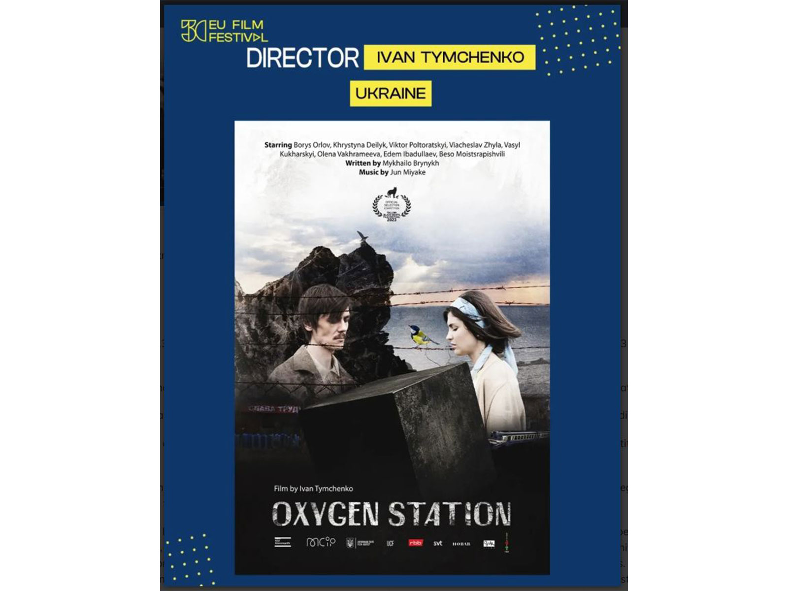 Oxygen Station film from Ukraine to screen at EU Film Festival (Photo: Instagram/@euffindia)