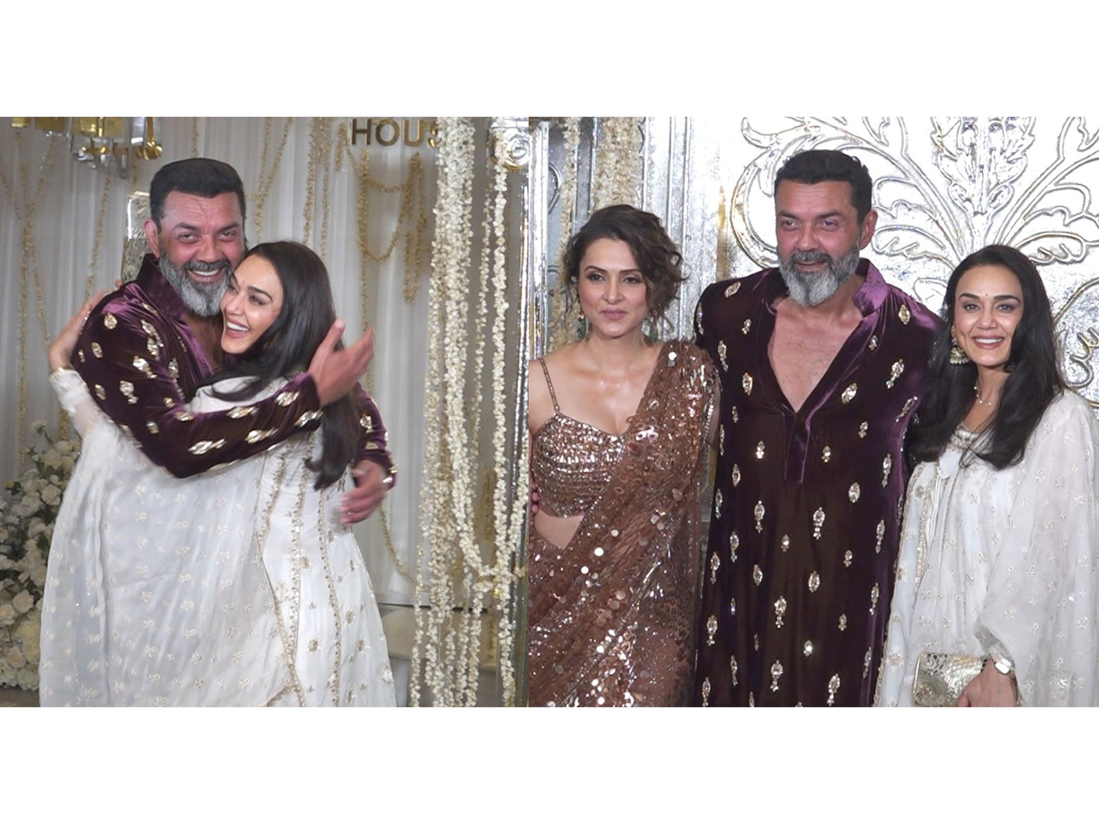 Bobby Deol,  Preity Zinta ,  Tania Deol (Image source/ANI) 