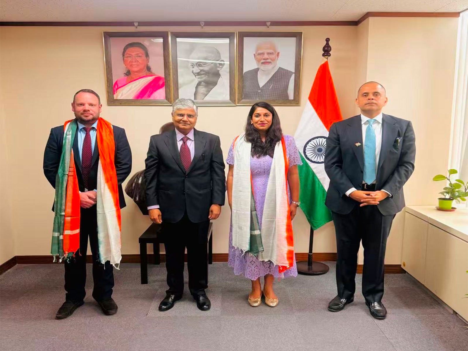 Hindi language education begins at School level in China (Photo/@IndiaInShanghai)