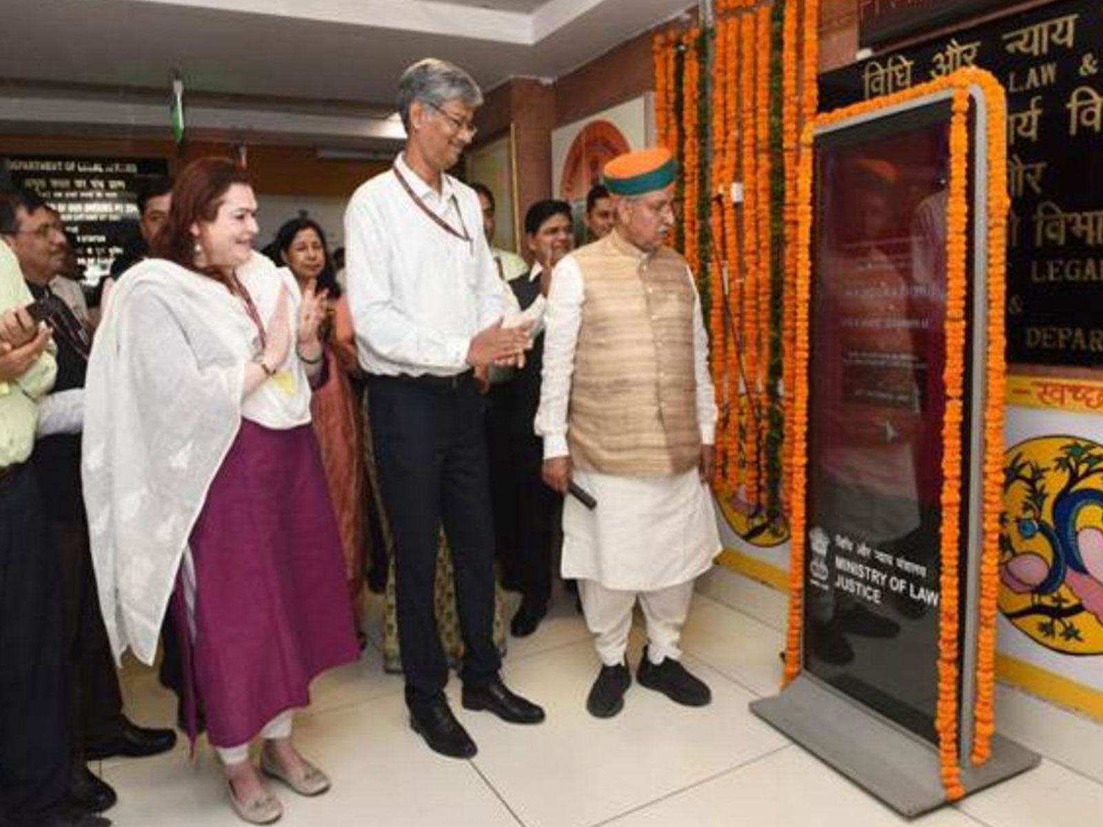 Arjun Meghwal inaugurates ‘Live Cases’ Dashboard (Photo/Ministry of Law and Justice)