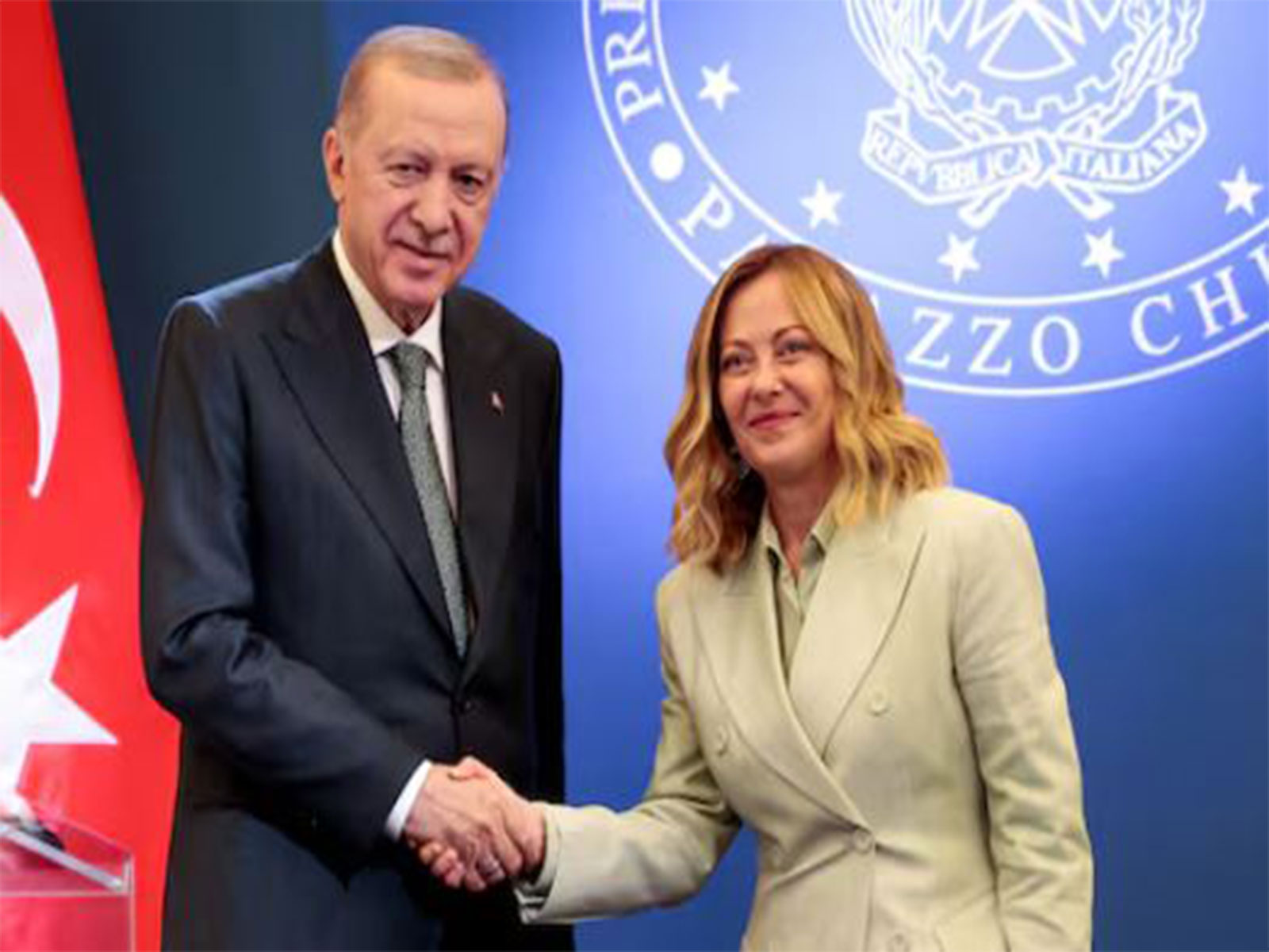 Turkish President Recep Tayyip Erdoğan and Italian PM Giorgia Meloni (File Photo/Reuters)