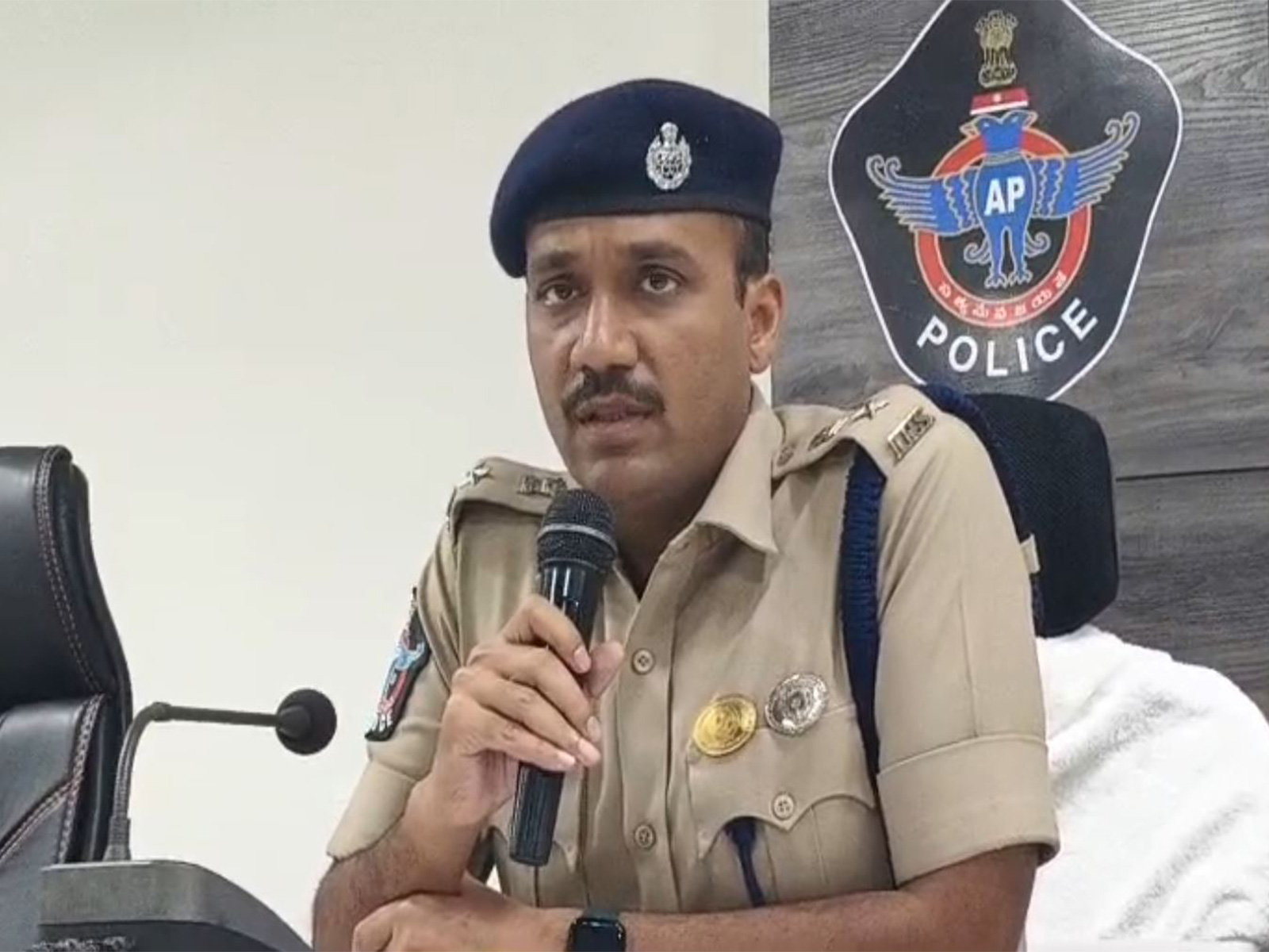 Guntur District Superintendent of Police Vakul Jindal (Photo/ANI)