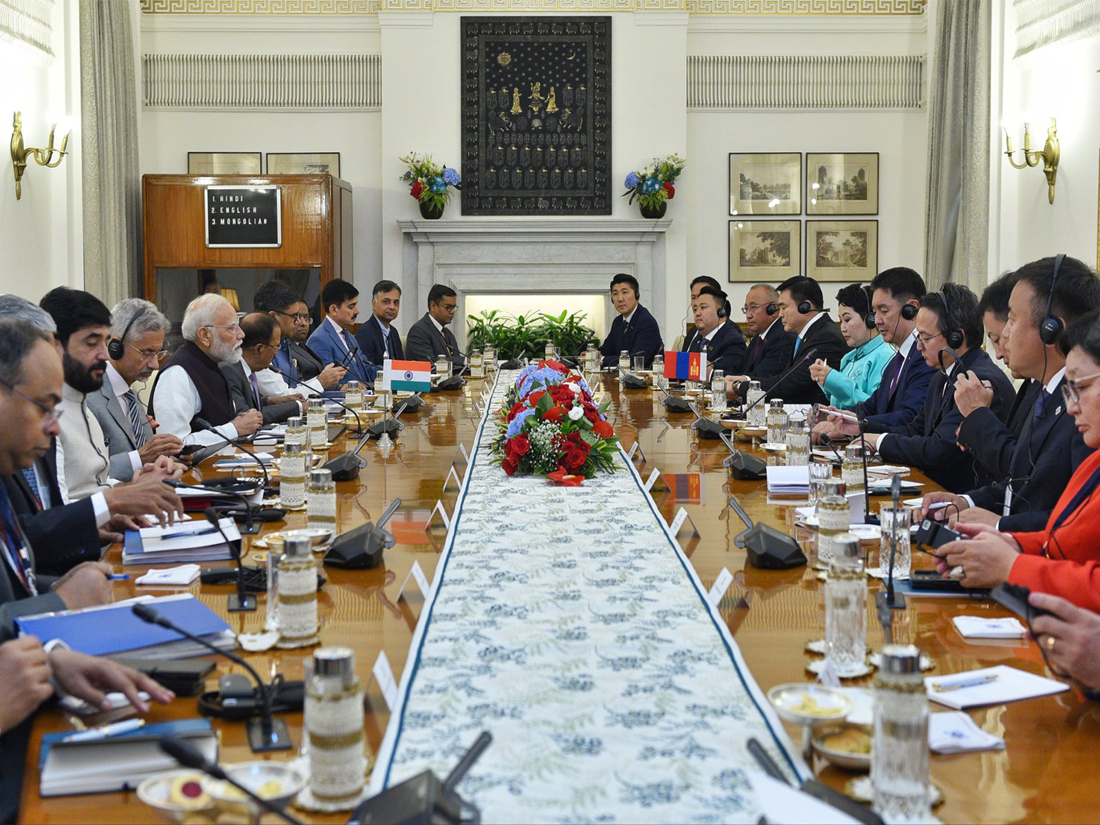 Indian and Mongolian sides hold bilateral talks (Photo: X@MEAIndia)