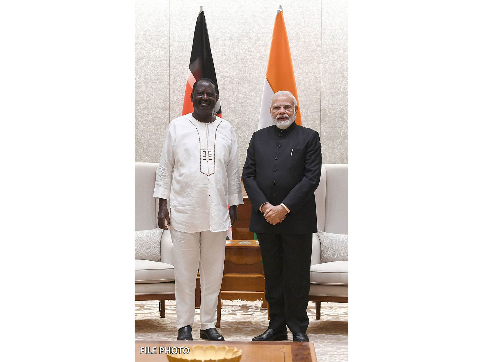 PM Modi and former Kenya PM Raila Odinga (Photo/ X@narendramodi)