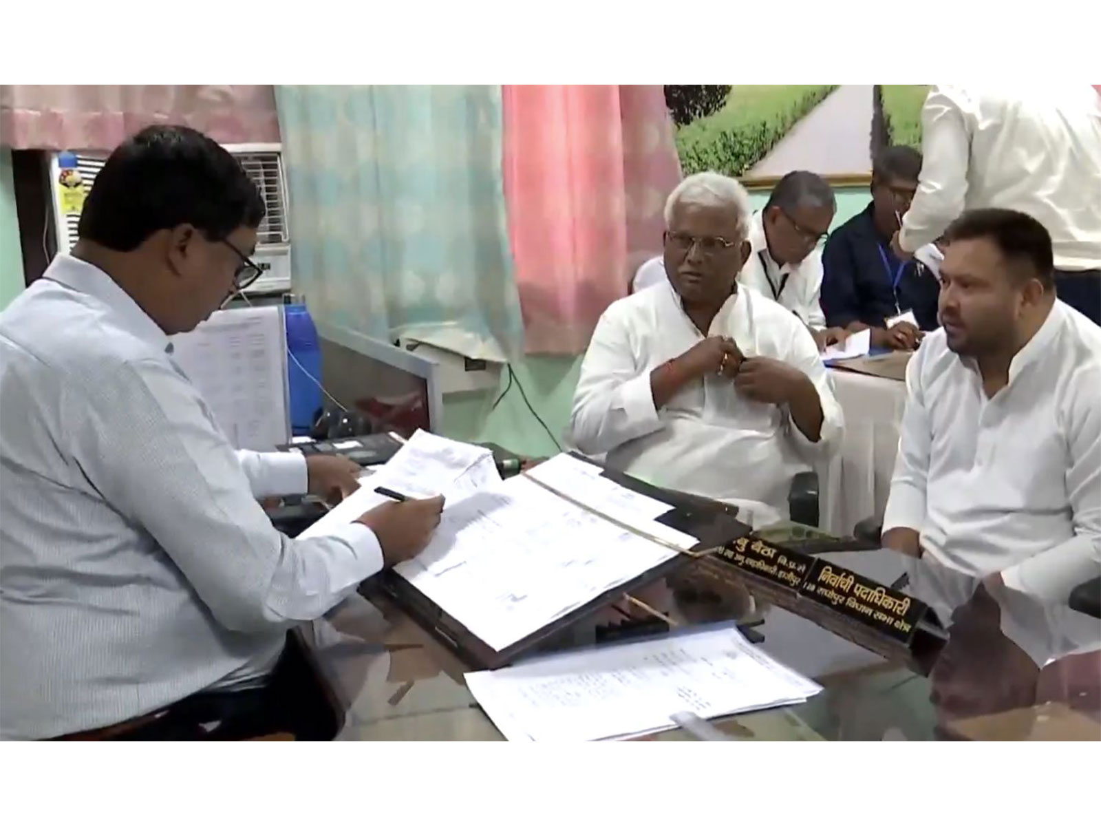 Tejashwi Yadav files his nomination (Photo/ANI)