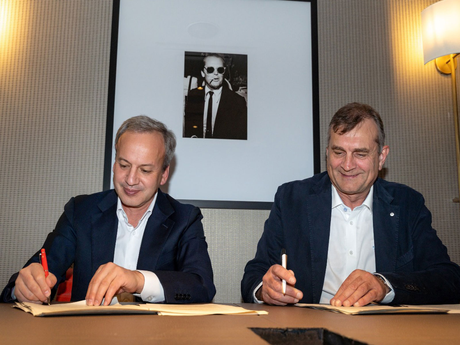 FIDE president Arkady Dvorkovich and CEO Norway Chess Kjell Madland (Photo: Norway Chess)