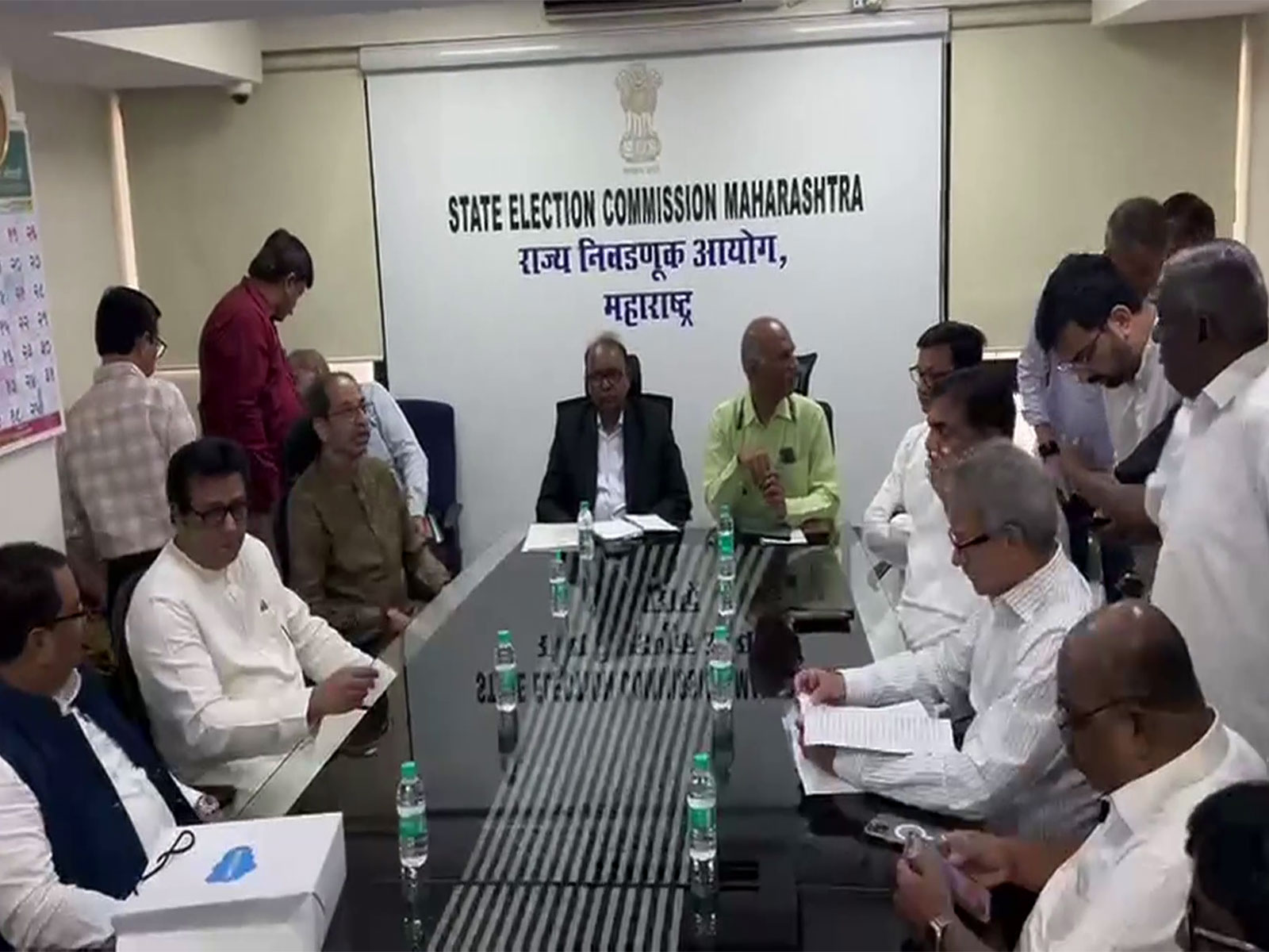 MVA leaders meet Chief Election Officer (Photo Source: Congress Leader Vijay Wadettiwar)