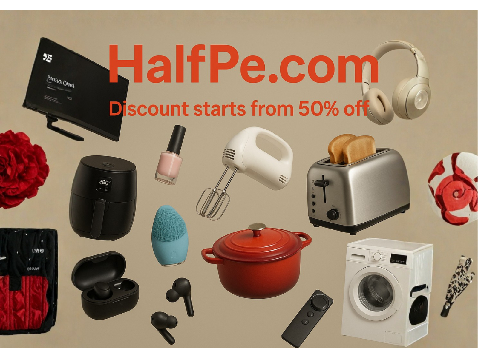 Shop Smarter: Every Discount Starts at 50% Off on HalfPe!