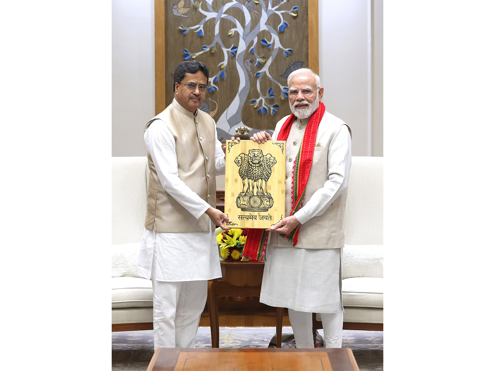 Tripura CM Saha meets PM Narendra Modi (Photo/X @PMOIndia)