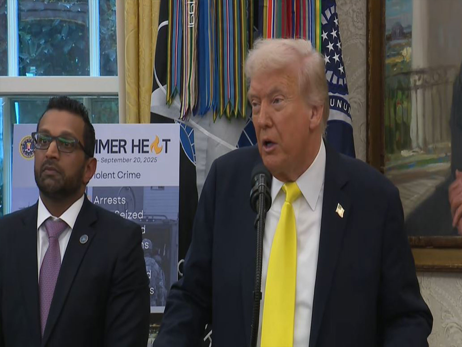 US President Donald Trump addresses a joint news conference from the Oval Office (Image Source: The White House/YouTube)