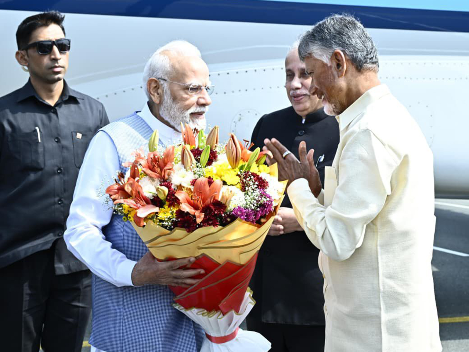 Prime Minister Narendra Modi with Andhra Pradesh CM Chandrababu Naidu (Photo: x/@ncbn)