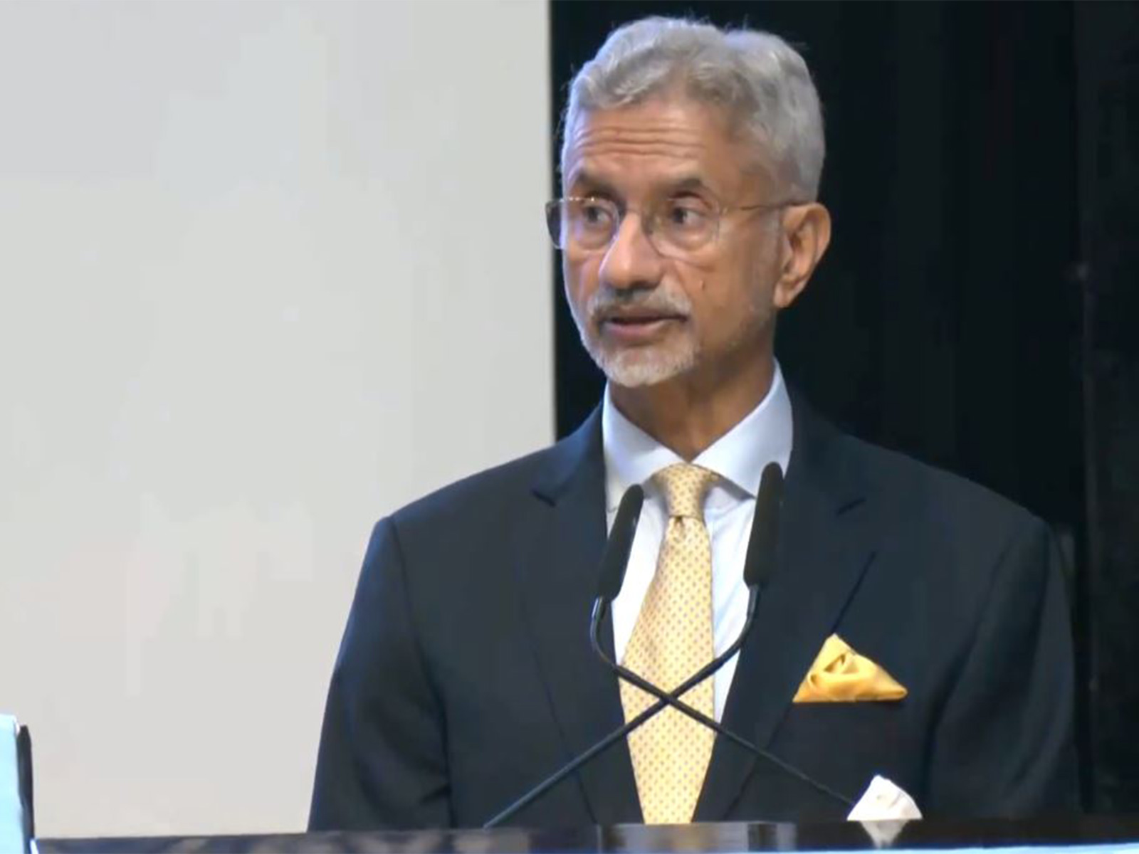 EAM  S Jaishankar addressing United Nations Troop Contributing Countries' (UNTCC) Chiefs' Conclave (Photo/ANI)