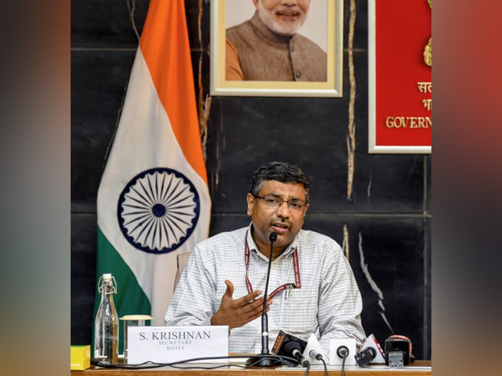 S. Krishnan, Secretary, Ministry of Electronics and Information Technology (File Photo/ANI)