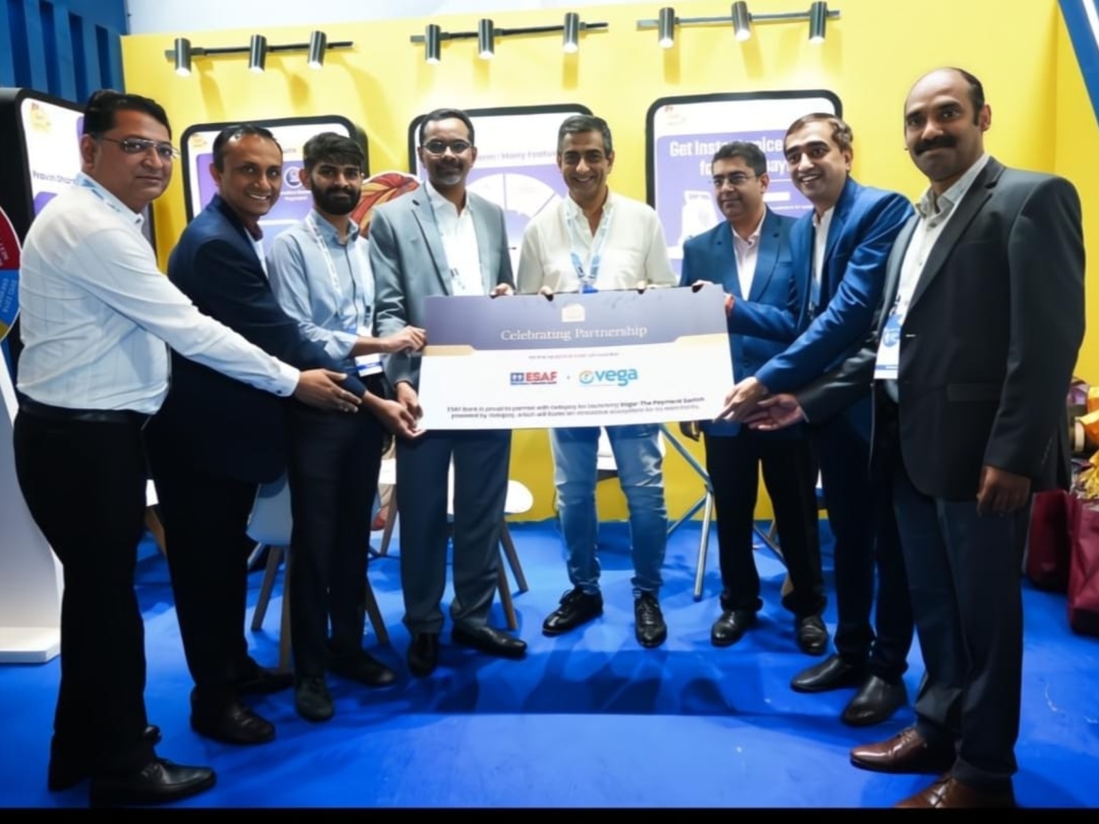 Team ESAF with Pravin Sharma CEO & Co Founder Getepay