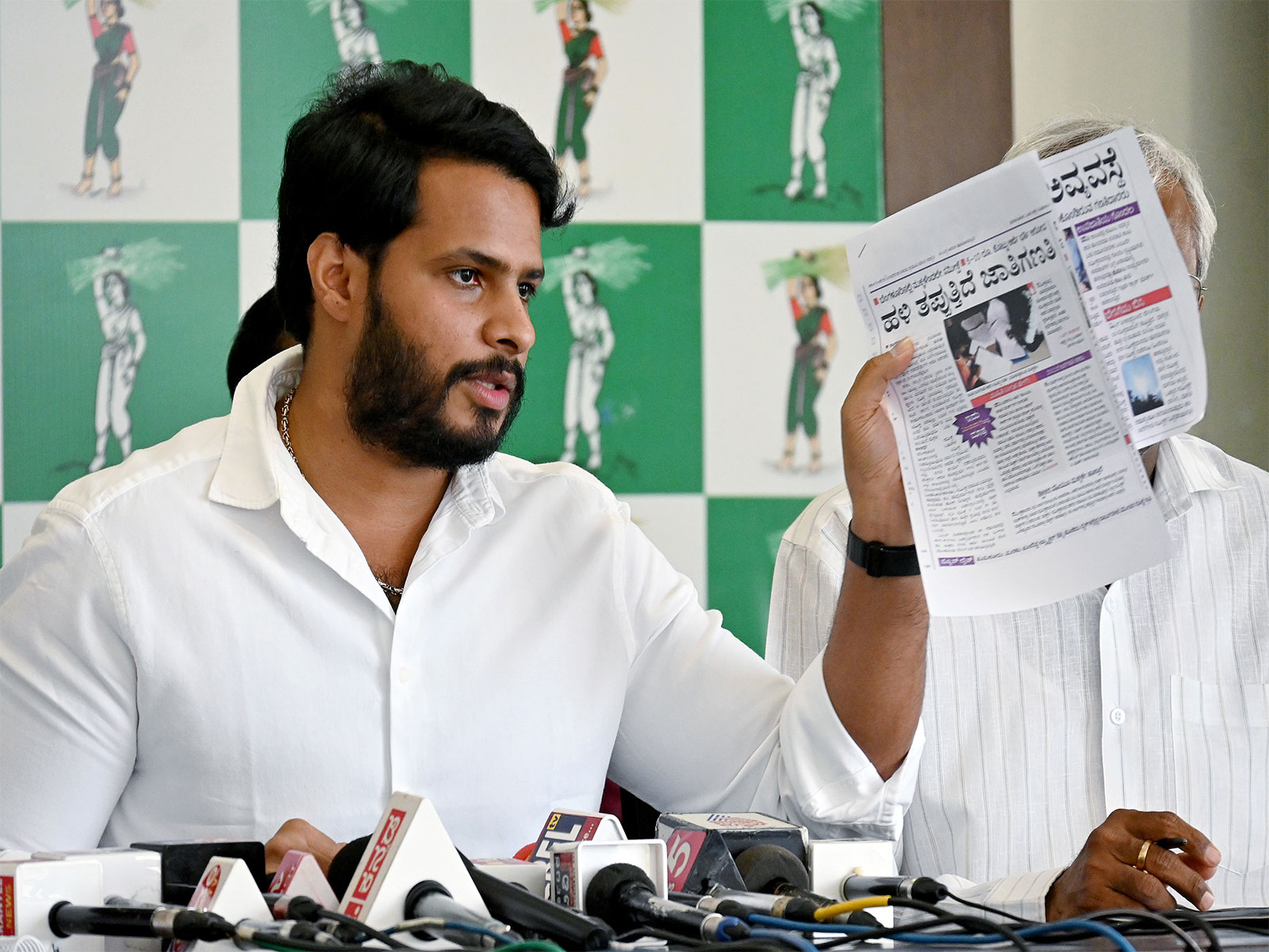 Nikhil Kumaraswamy, JD(S) Karnataka youth wing president (Photo/ANI)