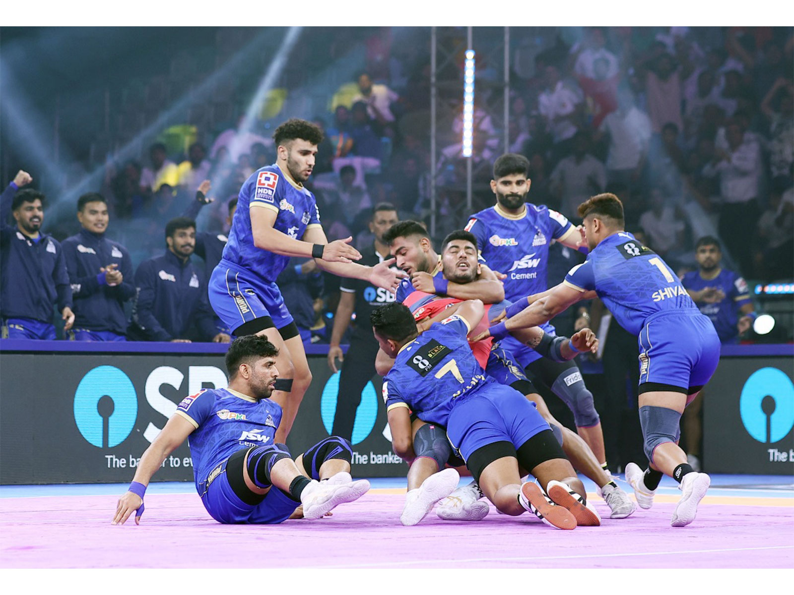 Haryana Steelers players in action (Photo: PKL)