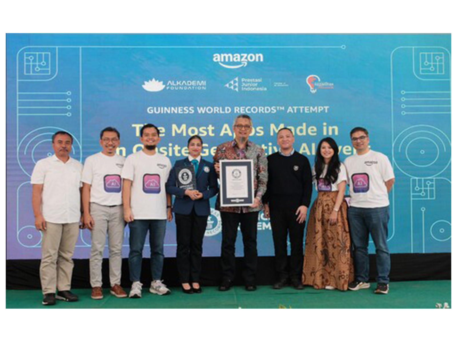 Amazon sets new GUINNESS WORLD RECORDS® for Gen AI Apps with schools in West Java