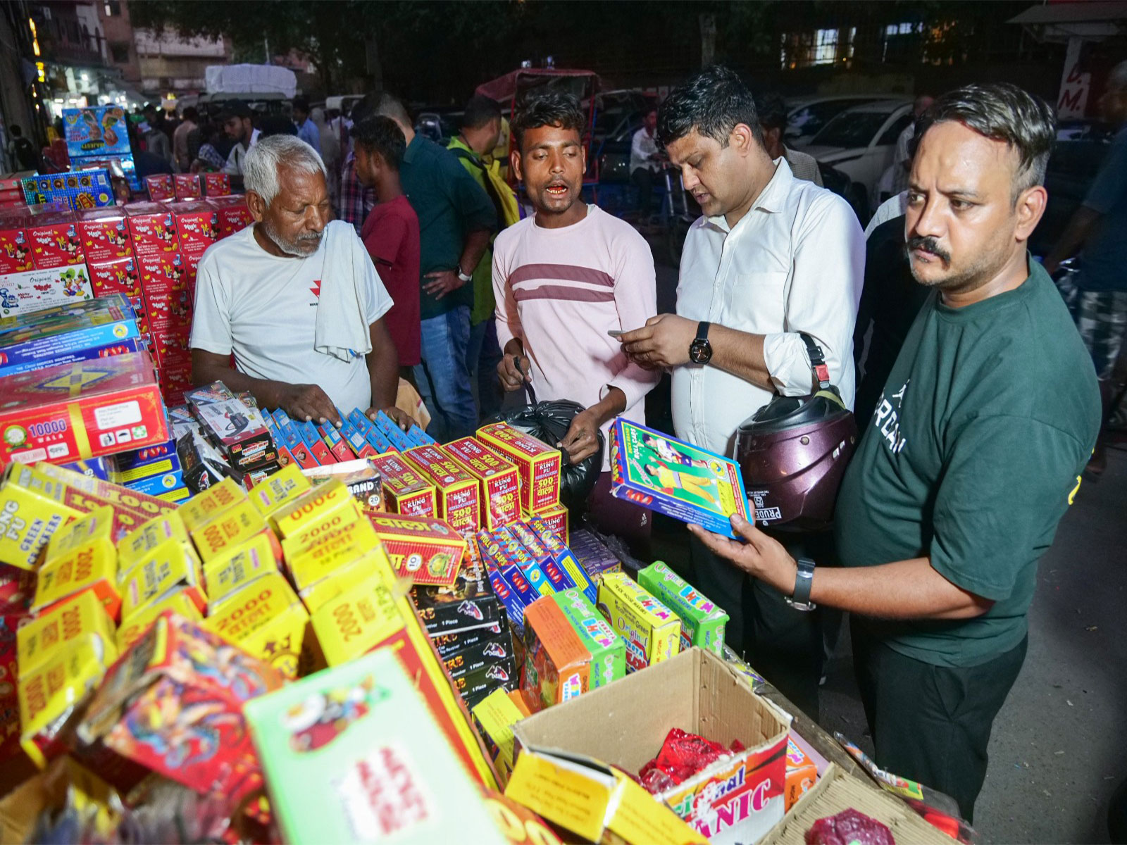 People buy crackers. (Photo/ANI)