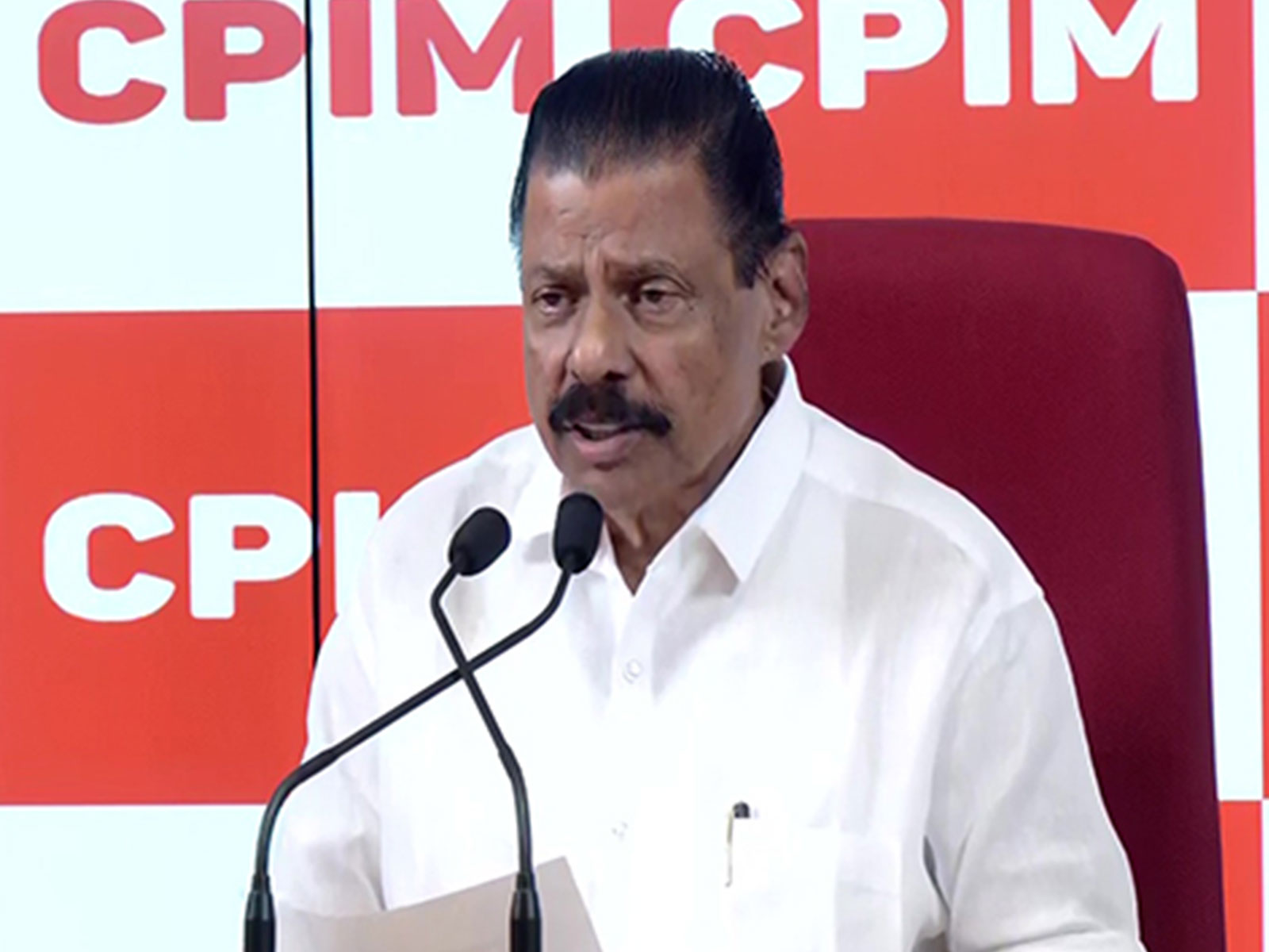 CPI(M) Kerala Secretary MV Govindan (File photo/ANI)
