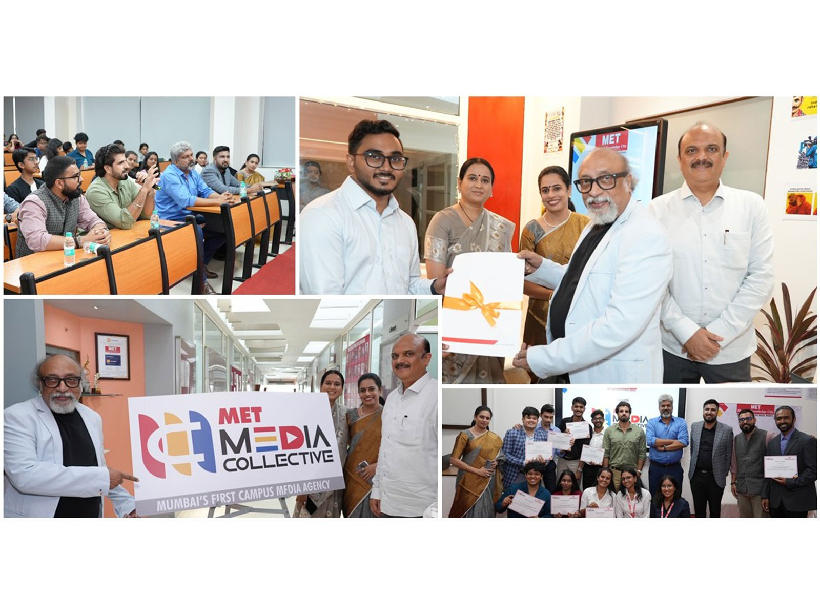 The launch of Mumbai’s 1st Campus Media Agency – MET Media Collective – united media leaders & students, marking a new era of hands-on, future-ready learning