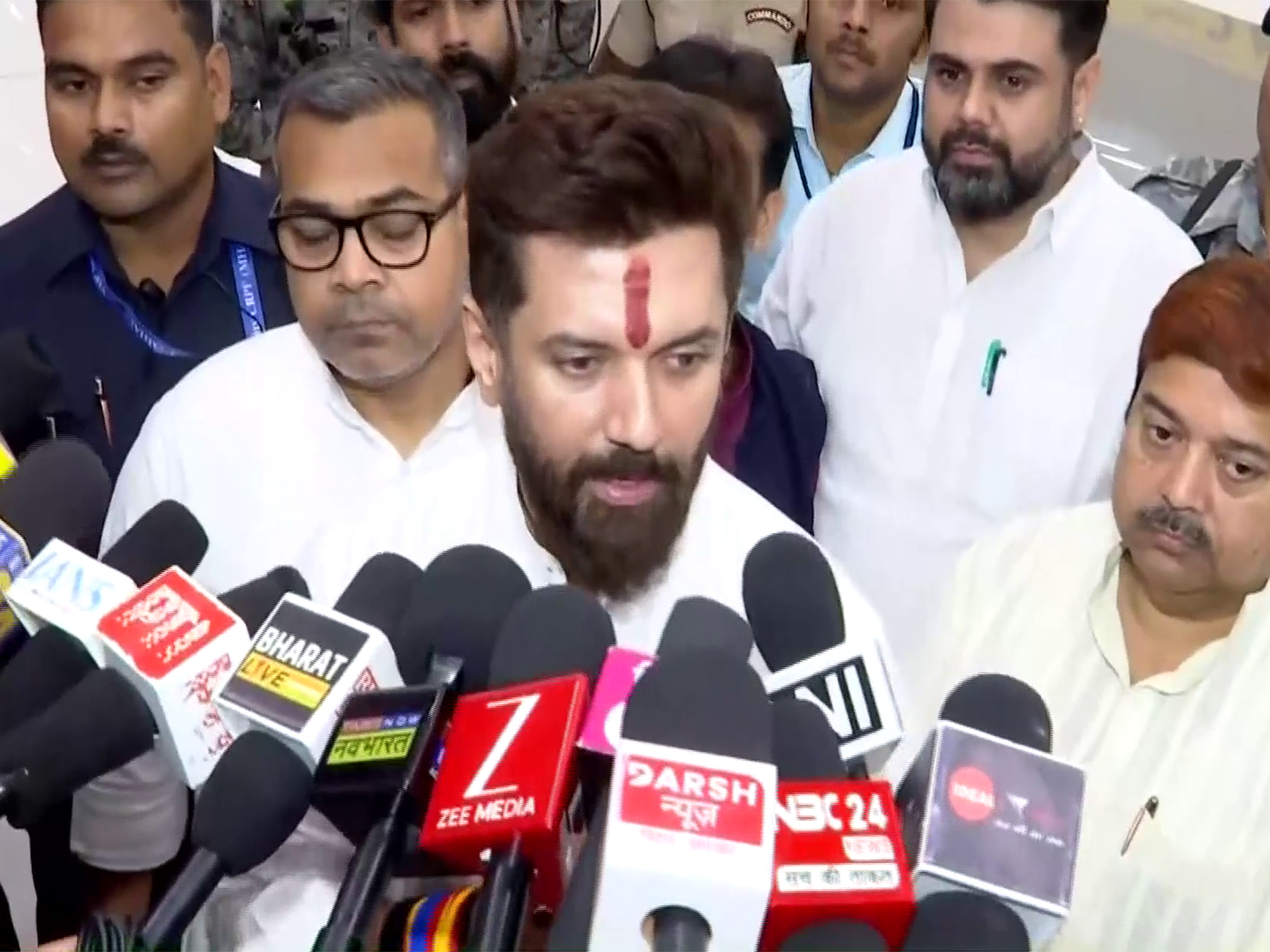 Union Minister and Lok Janshakti Party (Ram Vilas) chief Chirag Paswan (Photo/ANI)