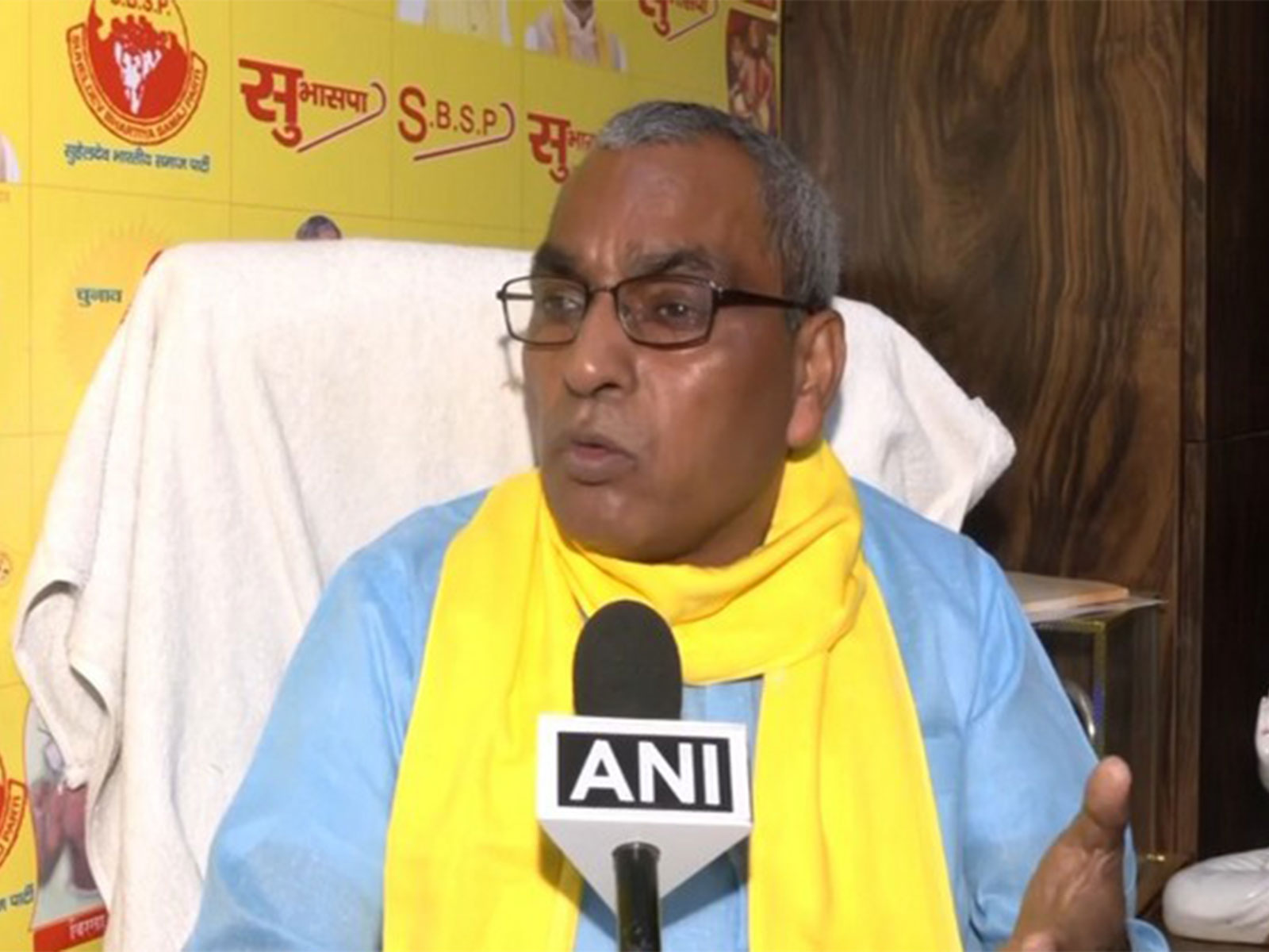 SBSP Chief and Uttar Pradesh cabinet minister Om Prakash Rajbhar (FilePhoto/ANI)