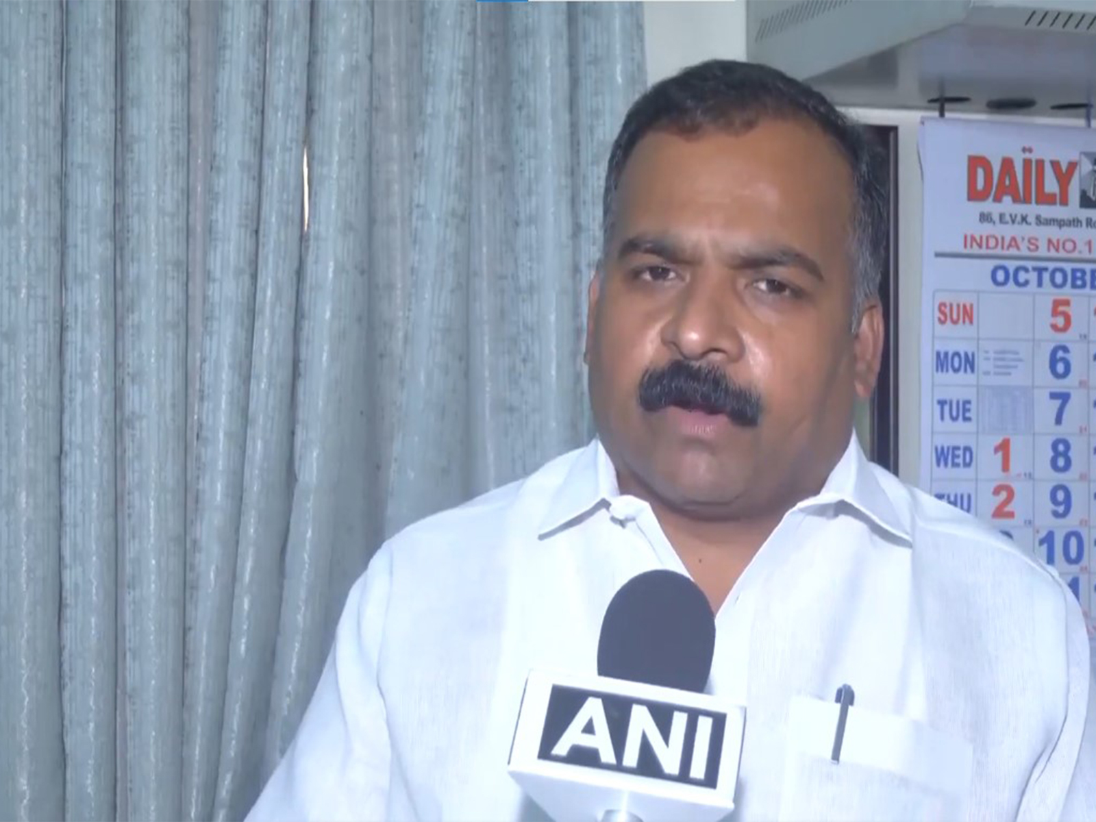 Congress Lok Sabha MP Manickam Tagore. (Photo/ANI)