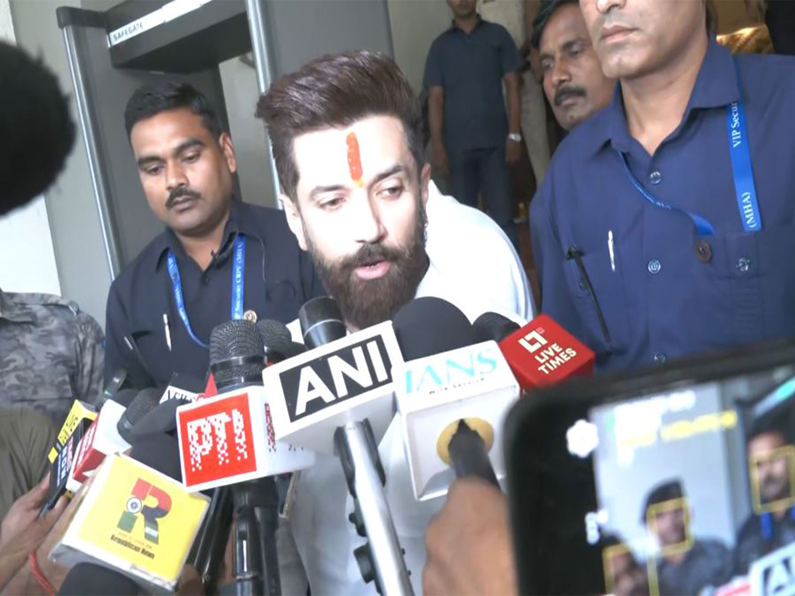 Union Minister and Lok Janshakti Party (Ram Vilas) chief Chirag Paswan (Photo/ANI)