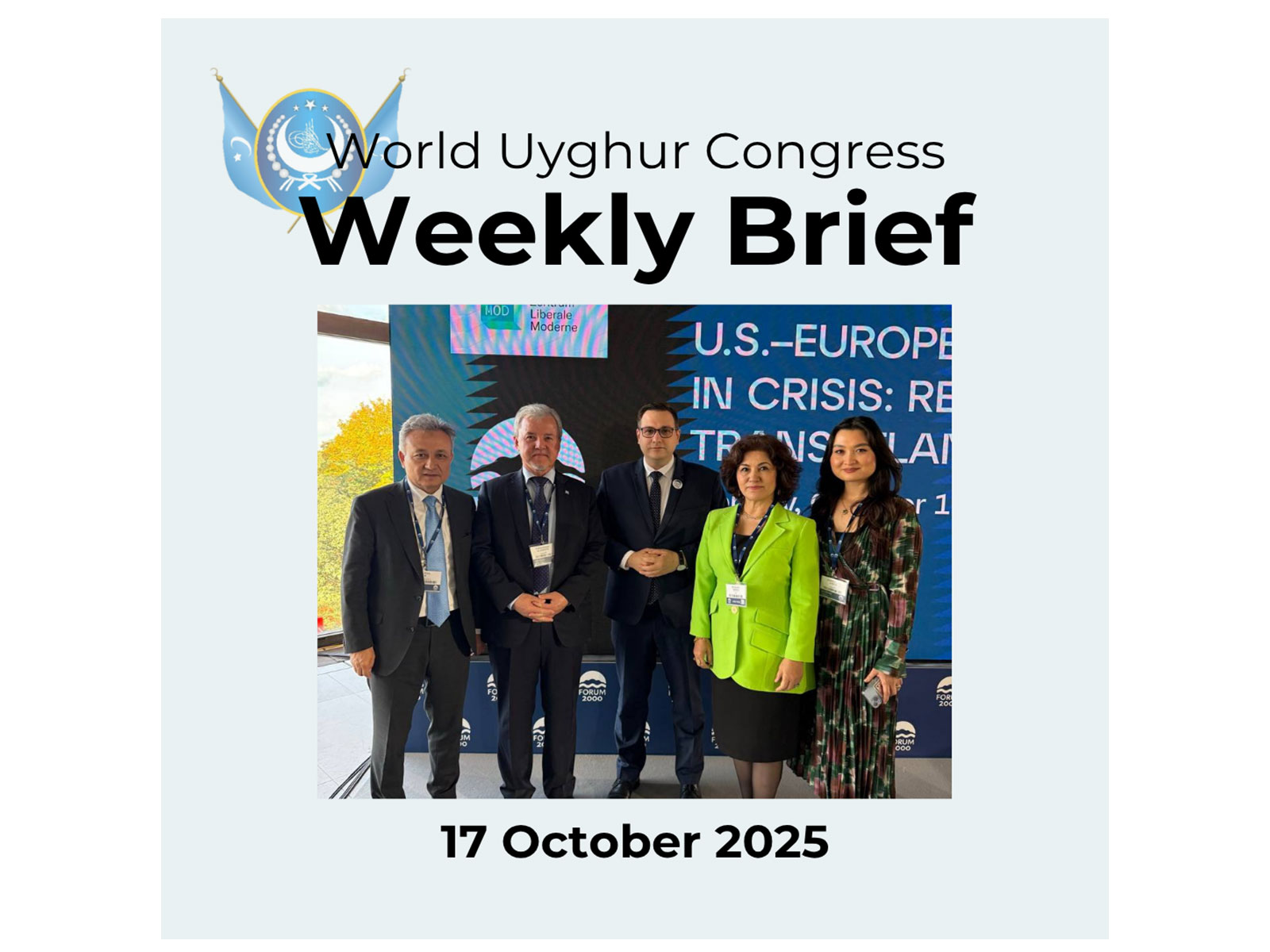 World Uyghur Congress released its weekly brief (Photo: X@UyghurCongress)