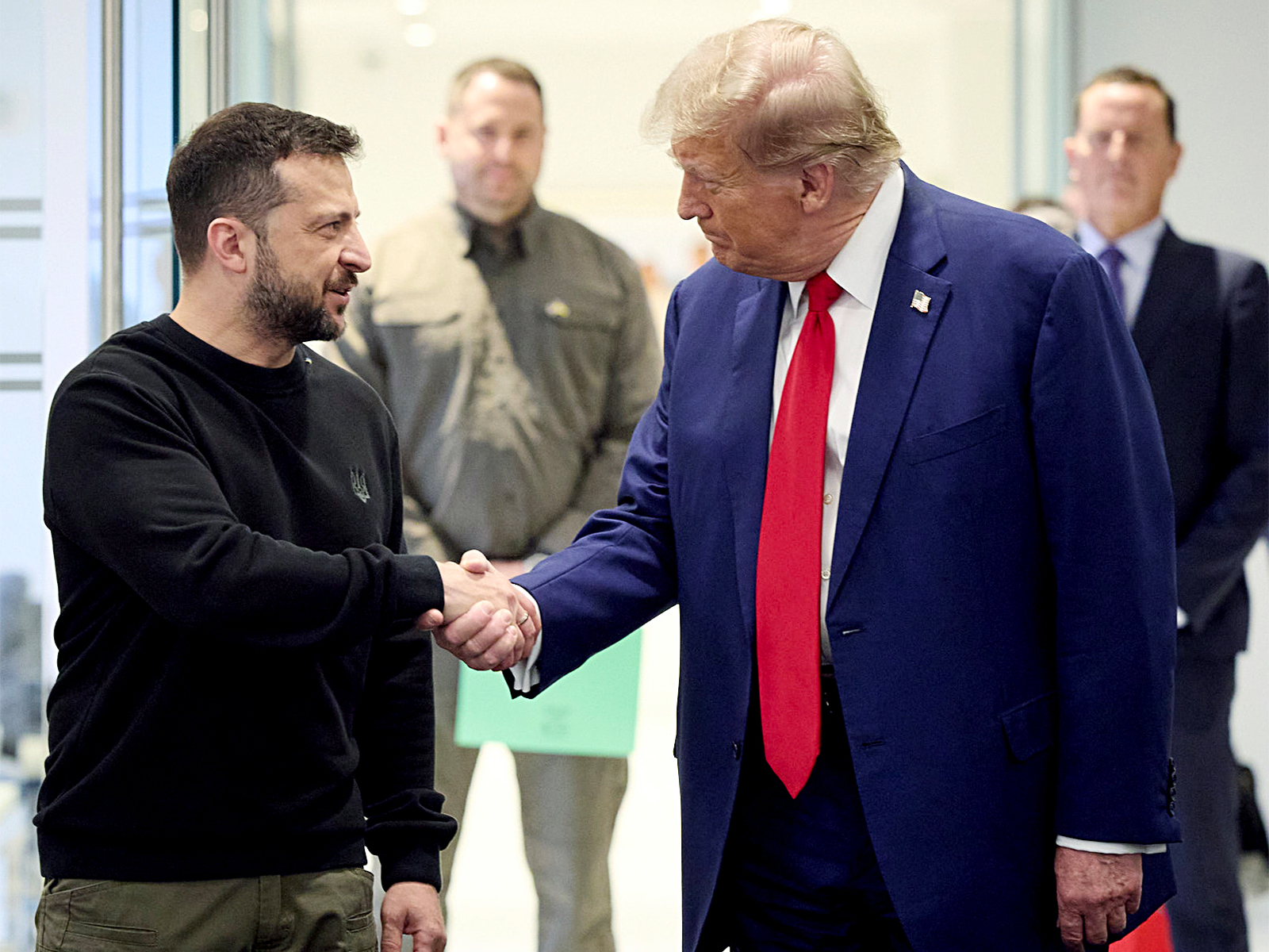 US President Donald Trump with Ukrainian President Volodymyr Zelenskyy (File Photo/ANI Reuters)