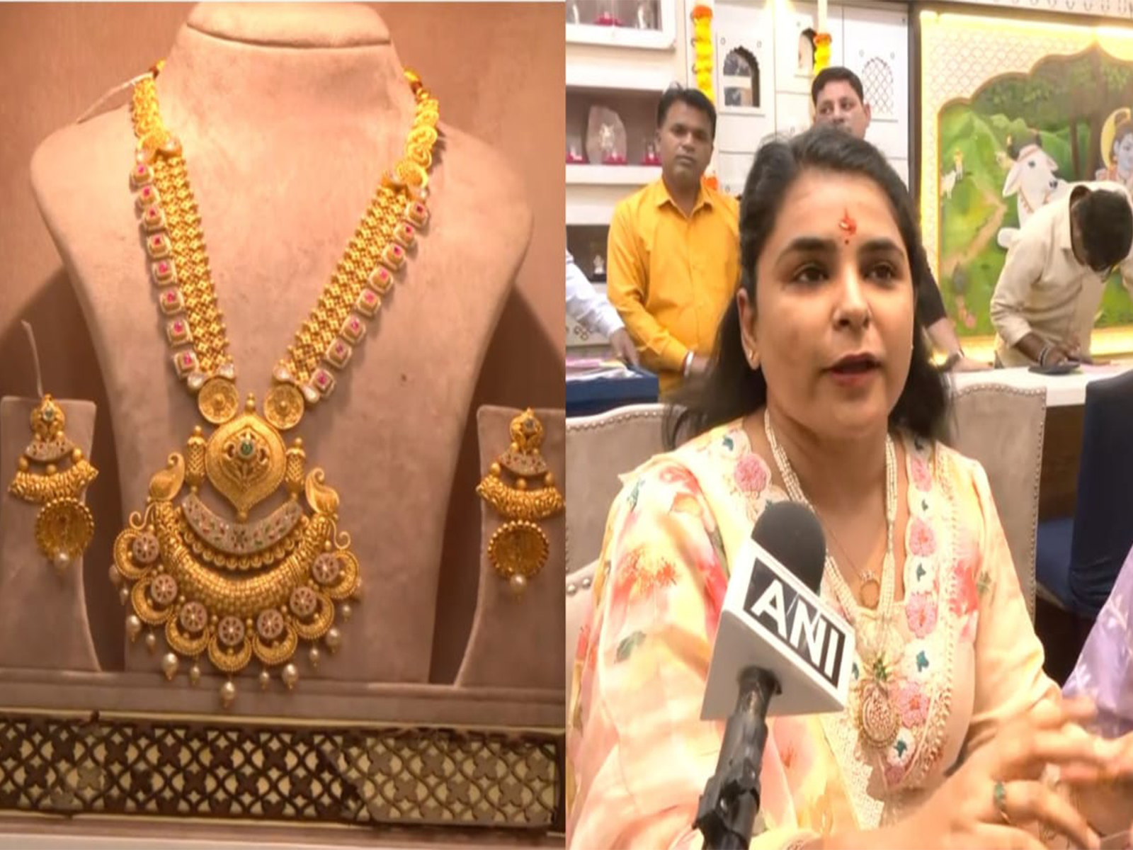 Jaipur shoppers queue up for gold, silver on Dhanteras (Photo/ANI)