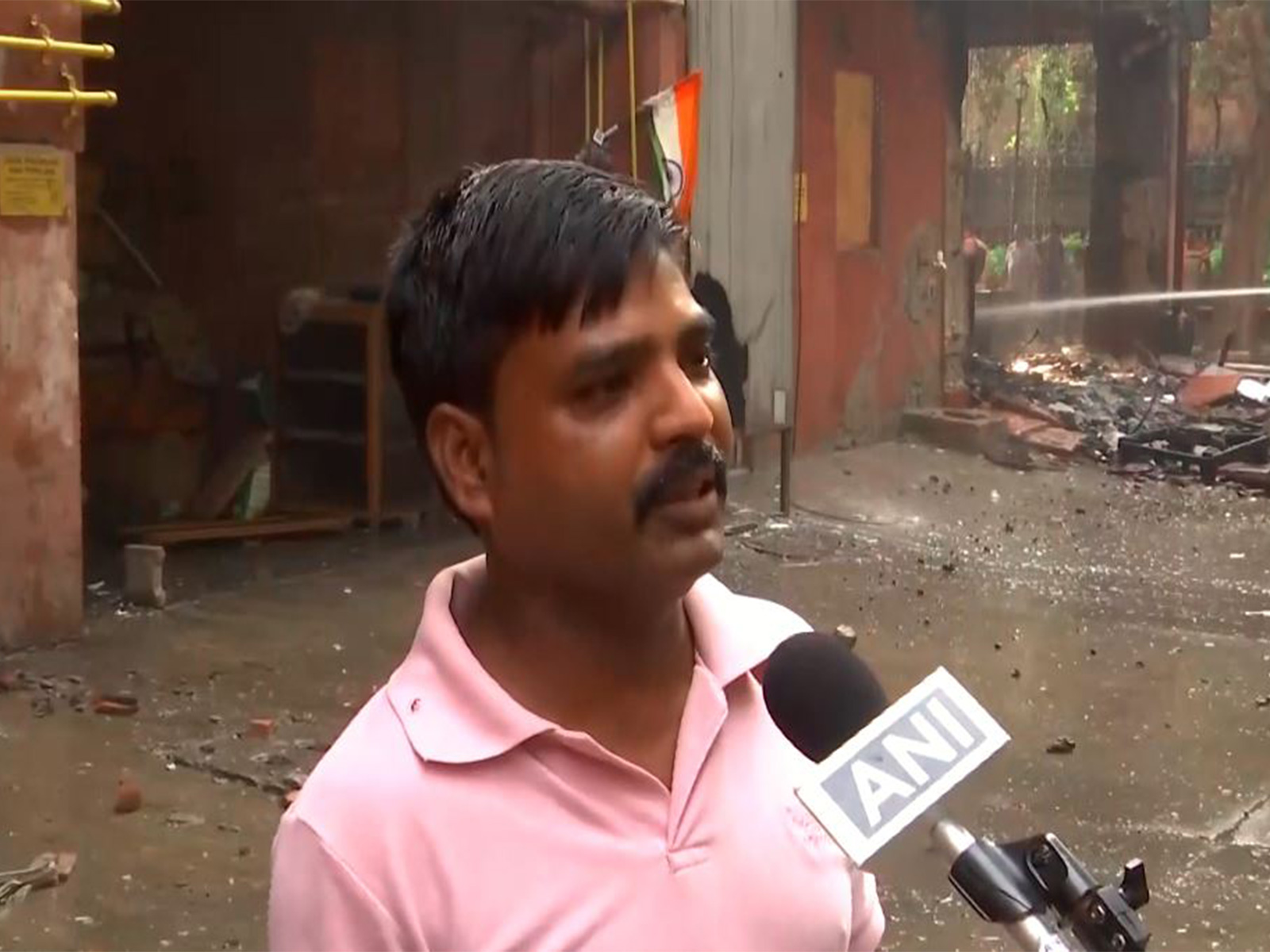Vinod, a resident of Brahmaputra apartments (Photo/ANI)