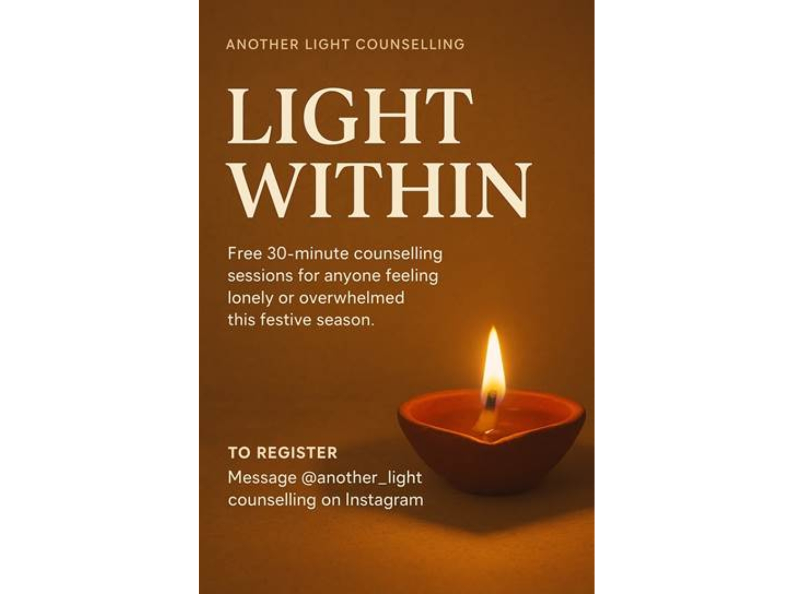 Another Light Counselling Spreads Warmth This Diwali with Free Sessions for Those Facing Loneliness