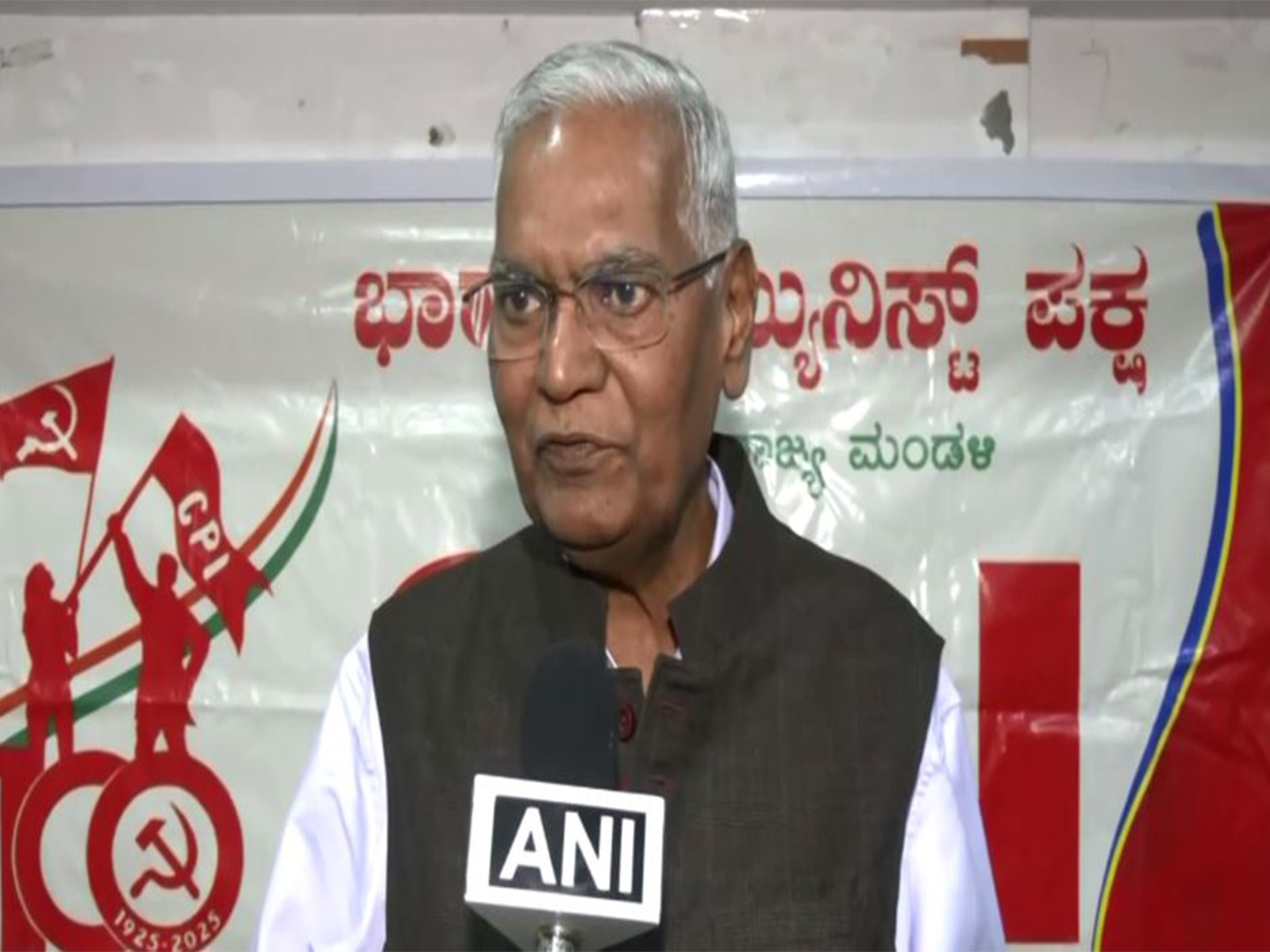 CPI General Secretary D Raja (Photo/ANI)
