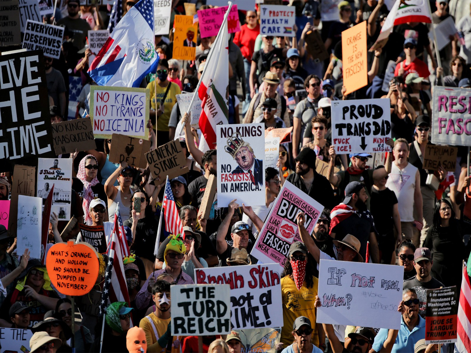 No Kings Protest taking place in the US (Photo/ Reuters)