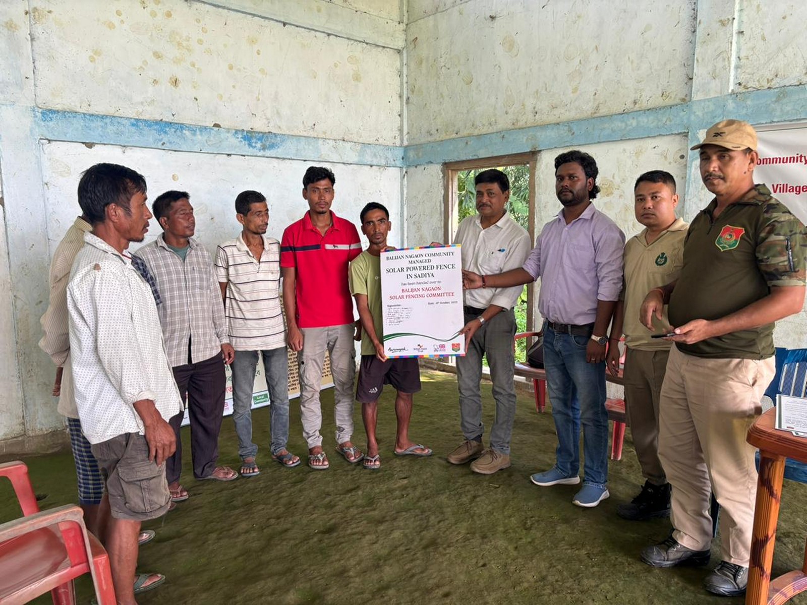 Assam Forest Department hands over seasonal solar fences to communities. (Photo/ANI) Assam Forest Department hands over seasonal solar fences to communities. (Photo/ANI)